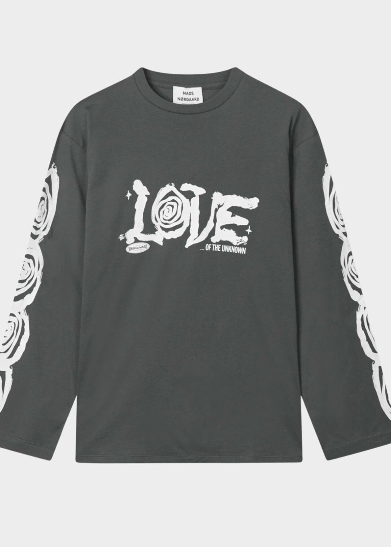 Mads Nørgaard Single Cotton Jerry Longsleeve, Asphalt