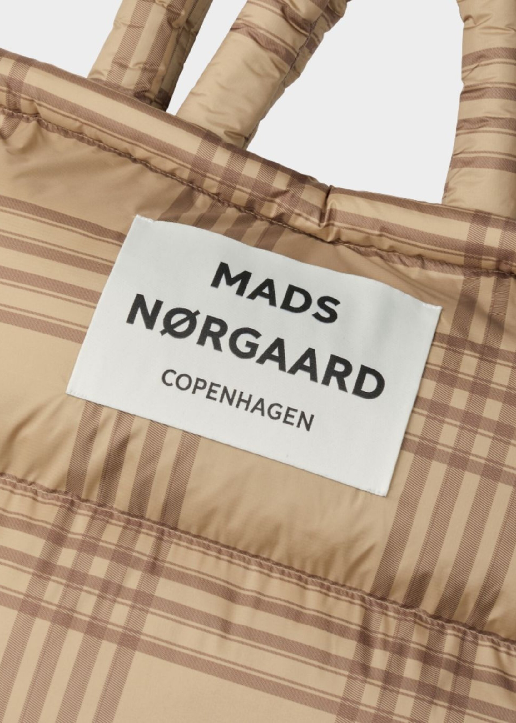 Mads Nørgaard Ripstop Pillow Bag, Cornstalk / Cocoa Brown