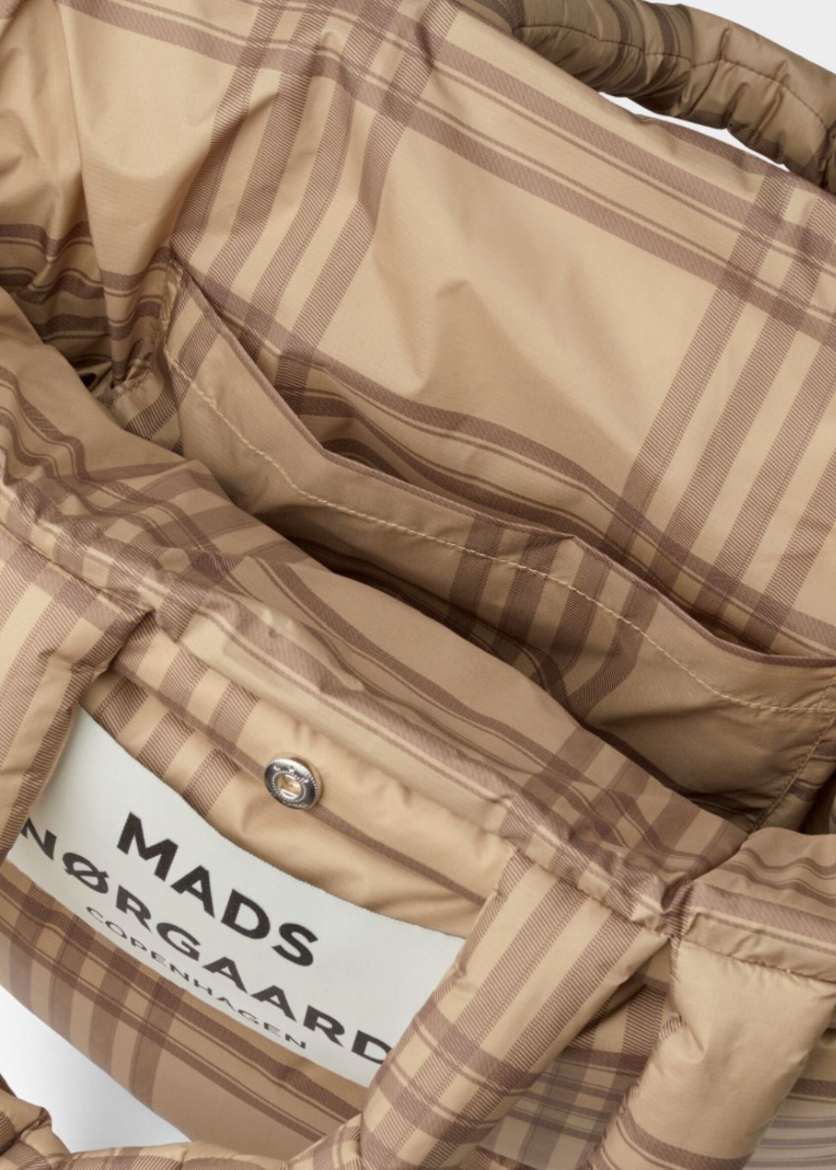 Mads Nørgaard Ripstop Pillow Bag, Cornstalk / Cocoa Brown