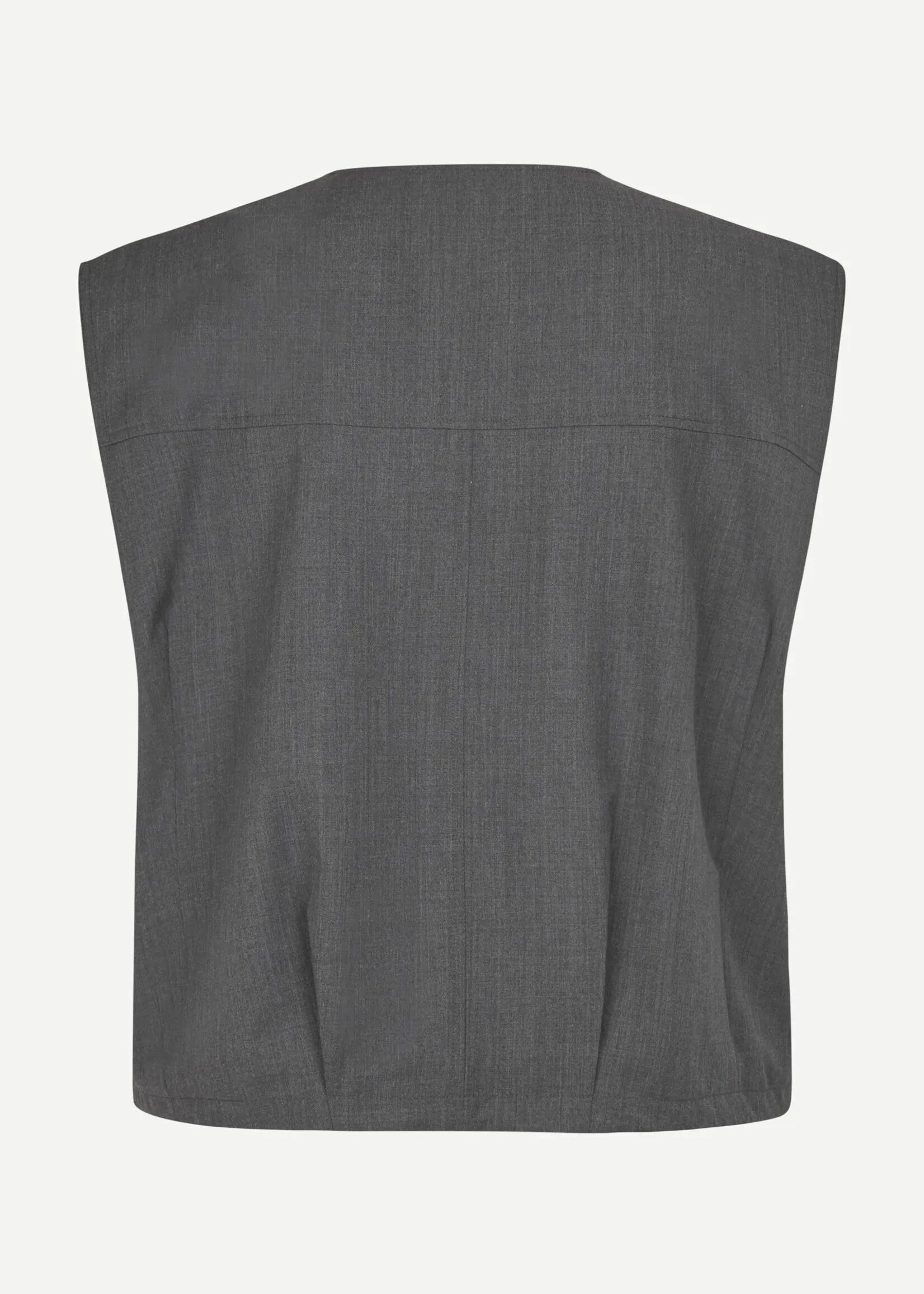 Samsøe Samsøe Sakelly Vest, Dark Grey Melange