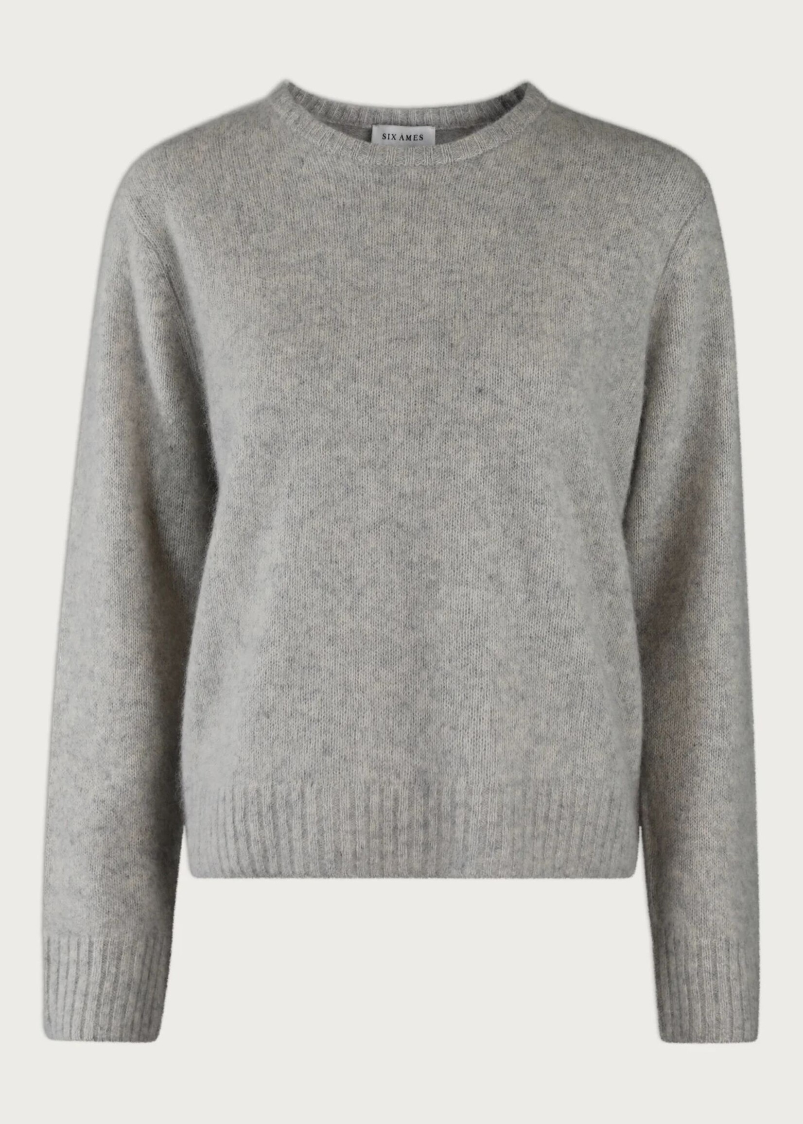 Six Ames Lily Sweater, Grey Melange