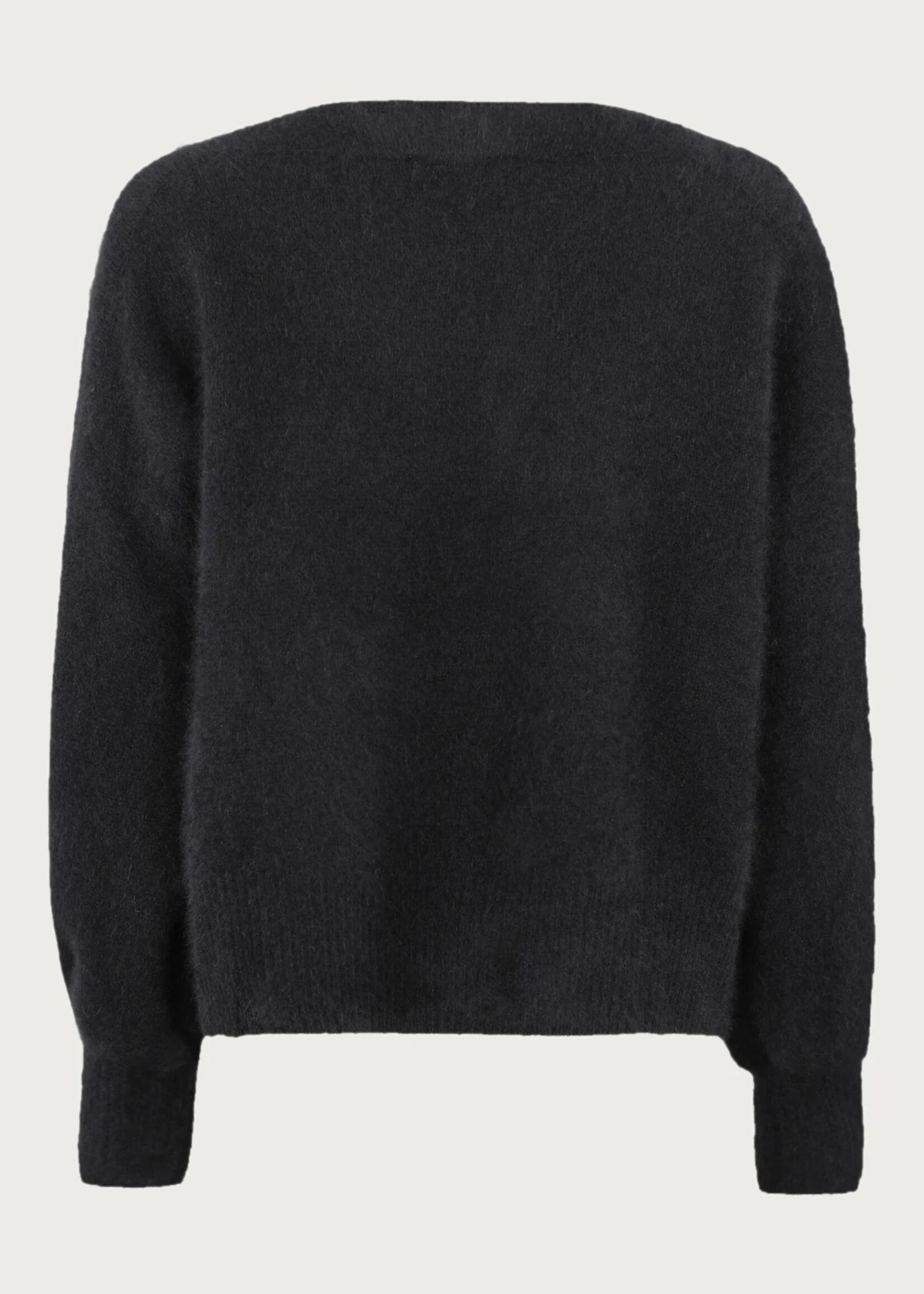 Six Ames Malou Racoon Knit, Black