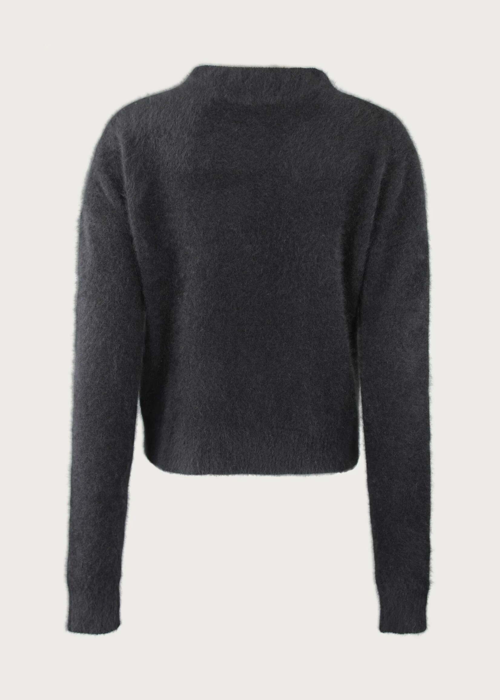 Six Ames Utta Racoon Knit, Black