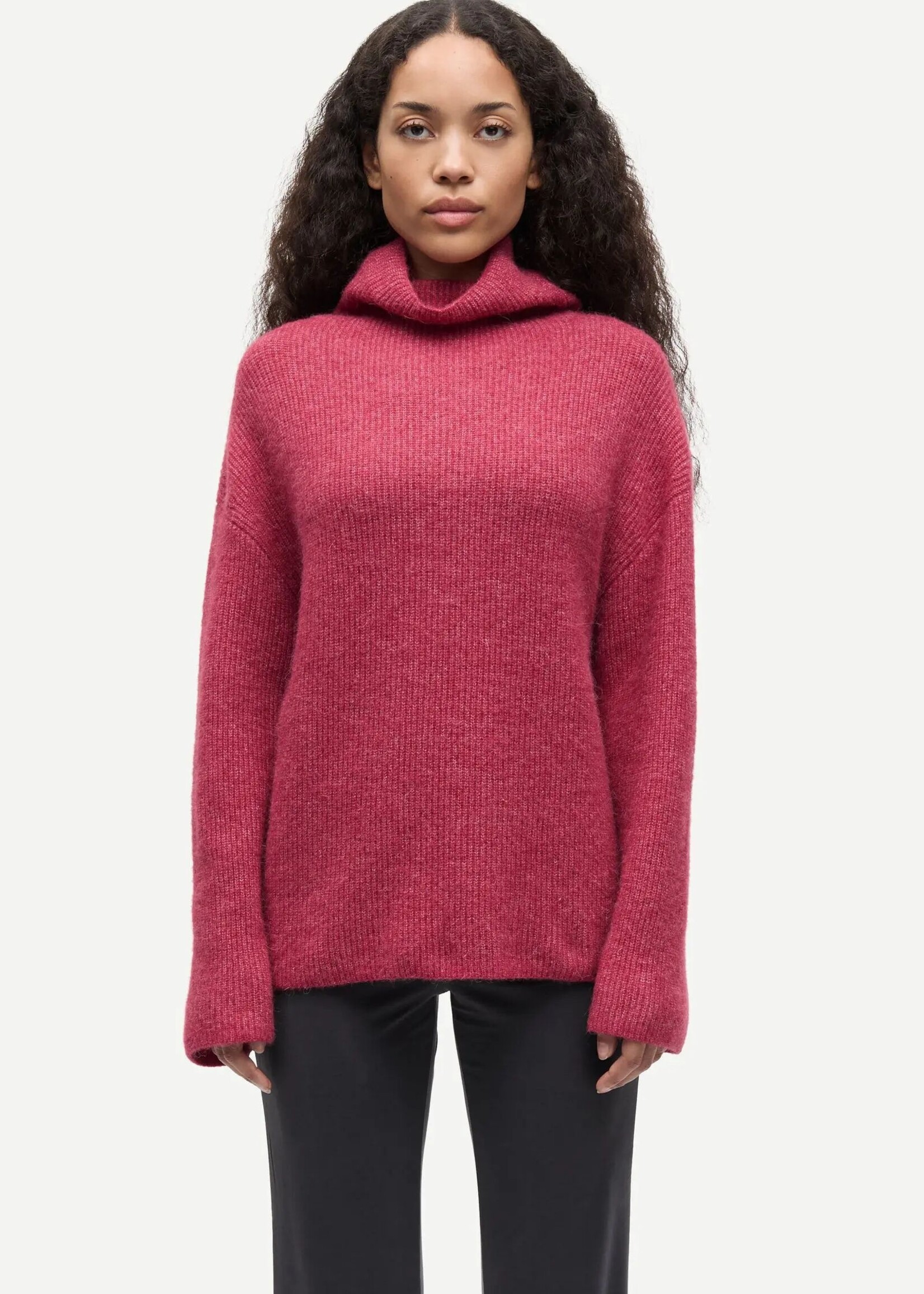 Samsøe Samsøe Sanoris Turtleneck, Earth Red