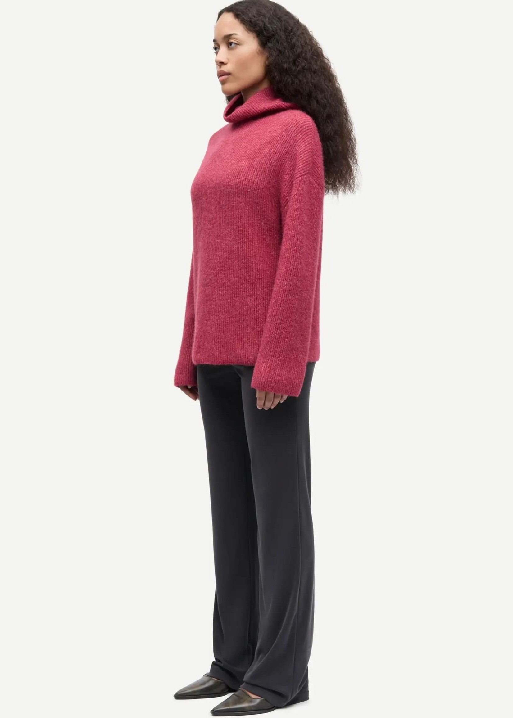 Samsøe Samsøe Sanoris Turtleneck, Earth Red