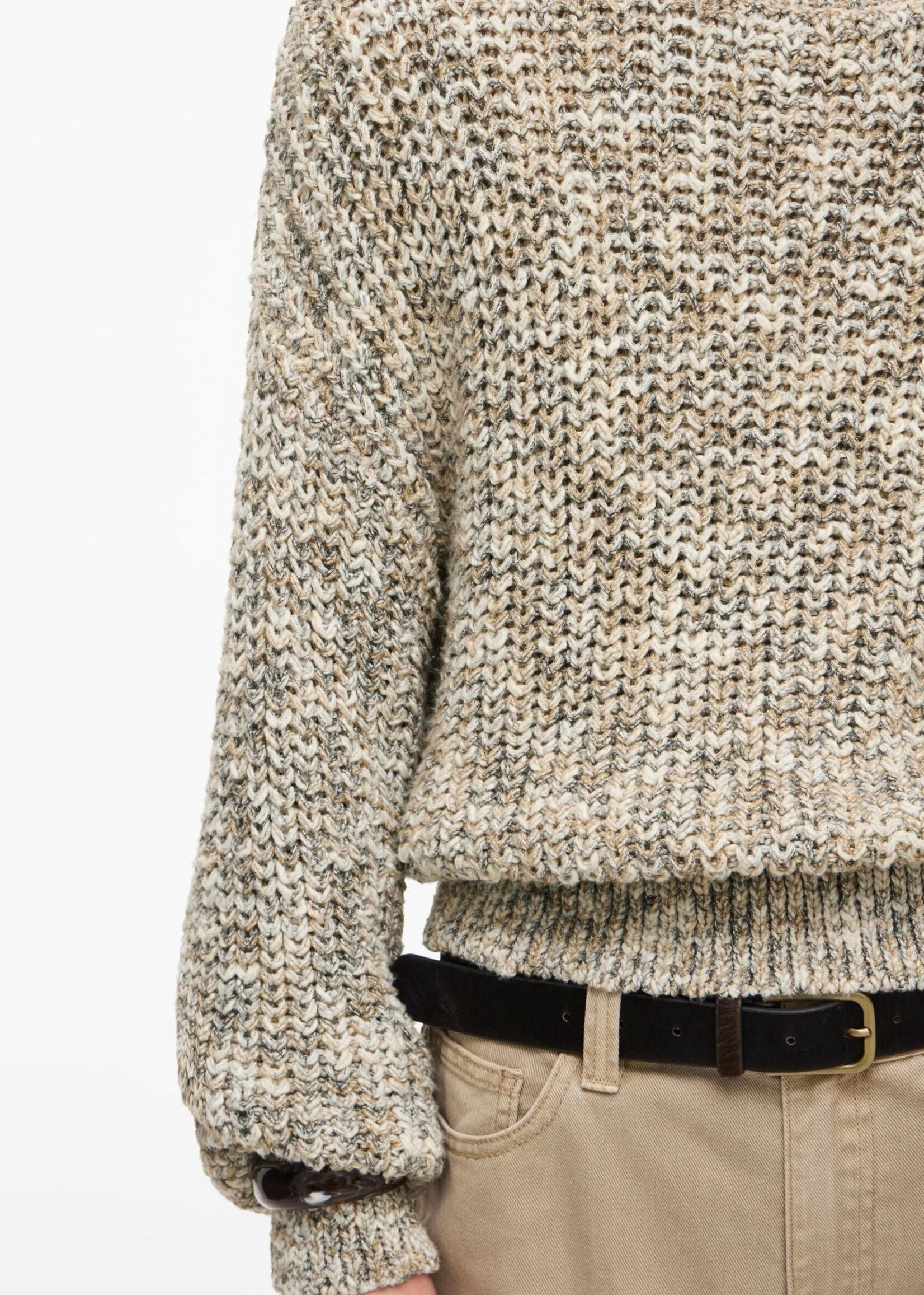 The Rouge Edit Roulaura L/S O-Neck Knit, Multi Birch