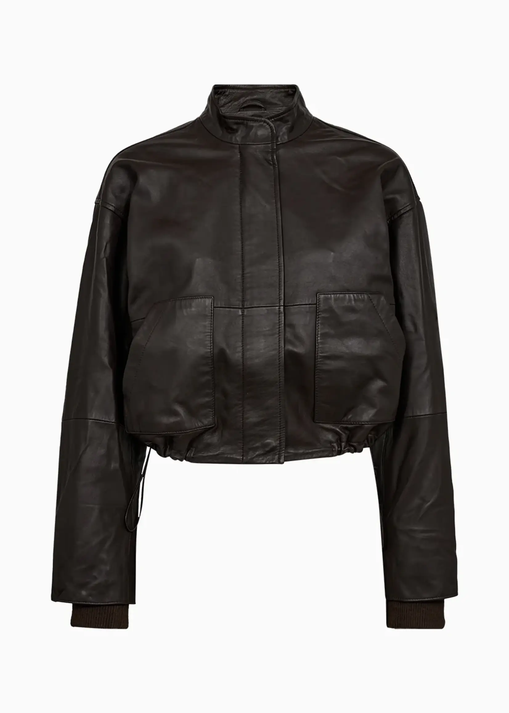 Ivy Copenhagen Kylie Adeleide Leather Jacket, Espresso Brown