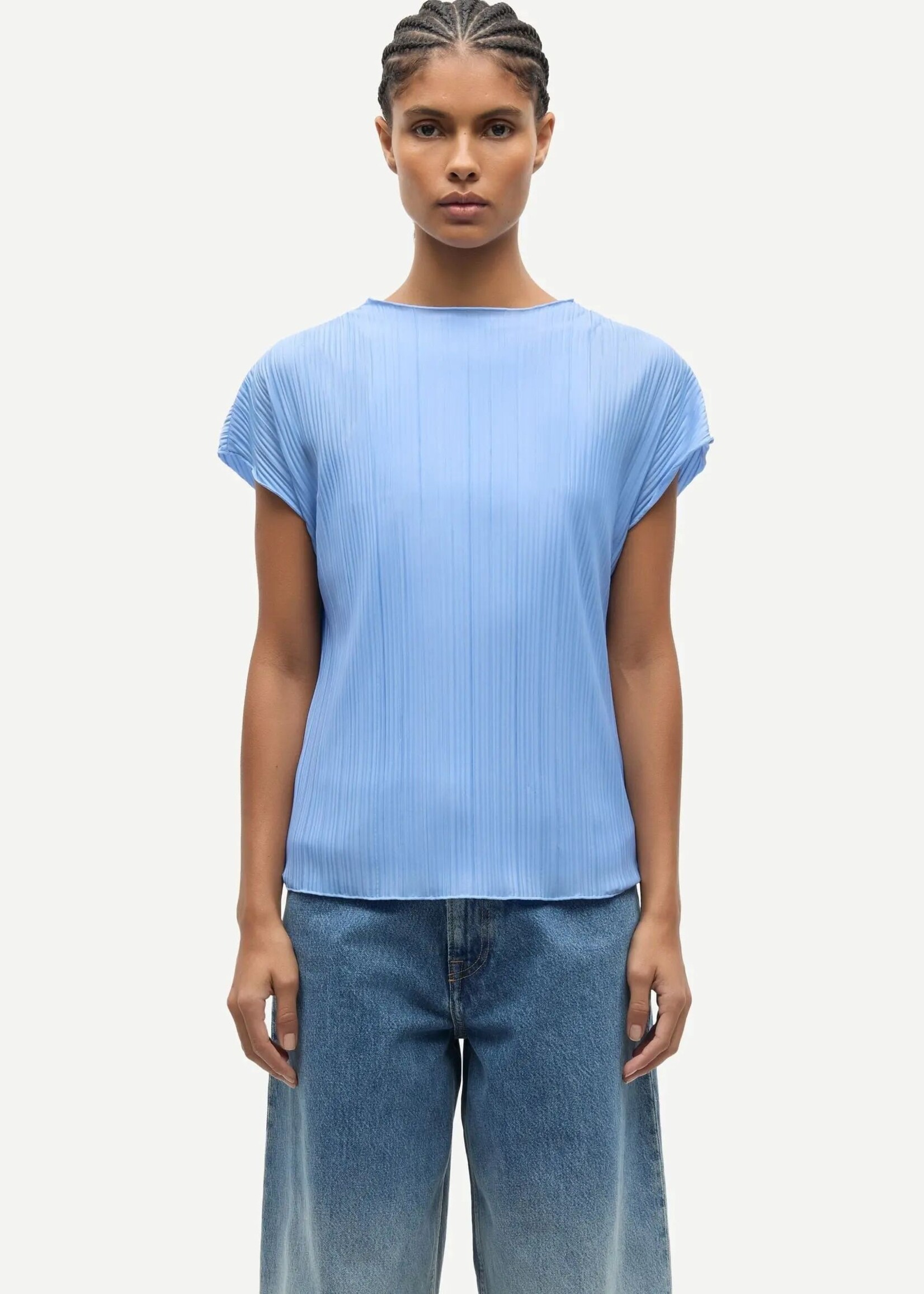 Samsøe Samsøe Sauma Top, Bel Air Blue