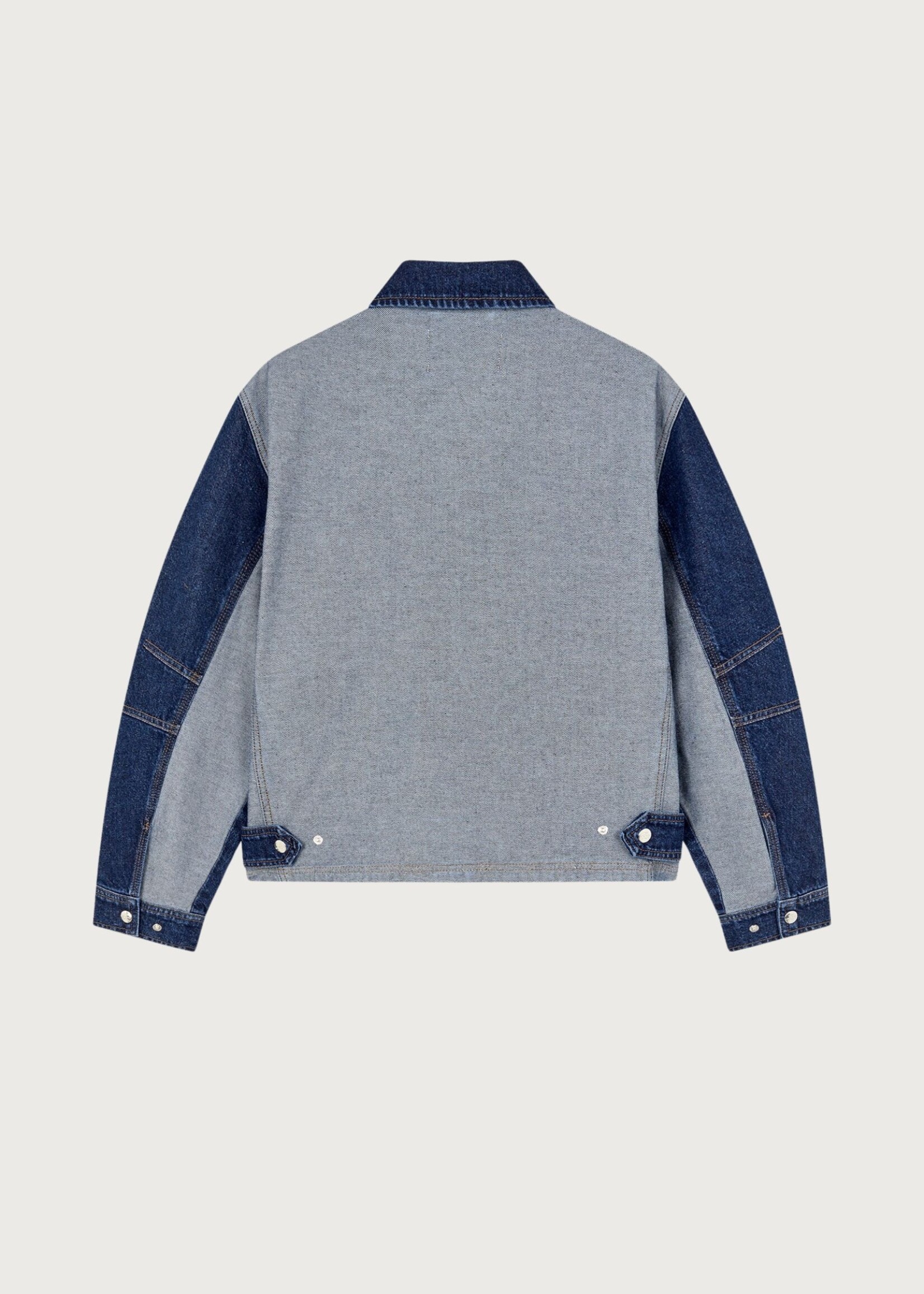 Mads Nørgaard Luke Denim Solar Jackett Block, Mid Blue