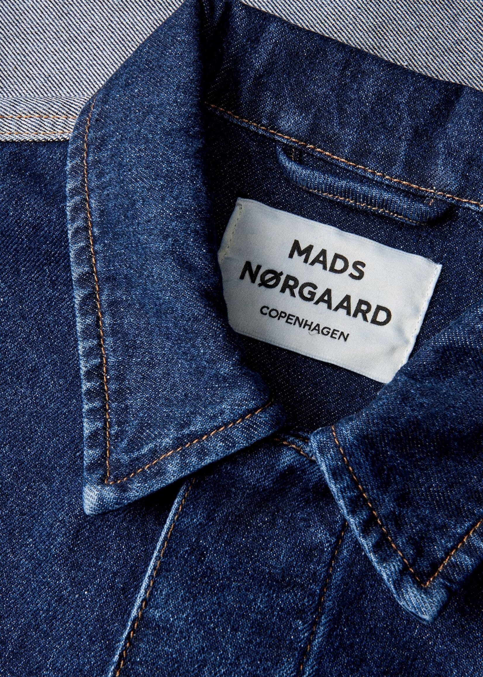 Mads Nørgaard Luke Denim Solar Jackett Block, Mid Blue