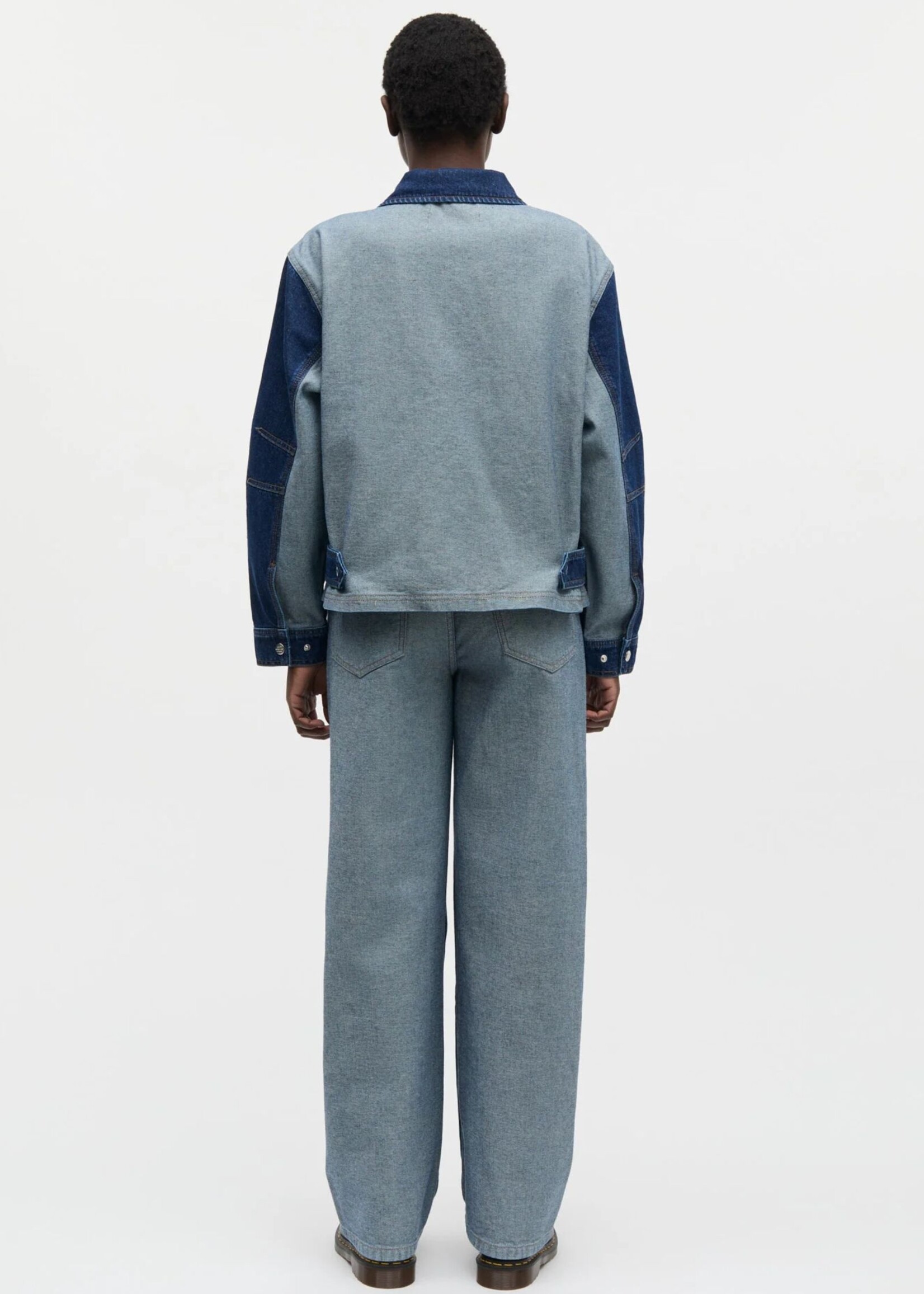 Mads Nørgaard Luke Denim Solar Jackett Block, Mid Blue