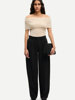 Samsøe Samsøe Saharper Pleat Trousers, Black