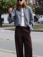 Ivy Copenhagen Adaleide Bomber Jacket, Grey Melange