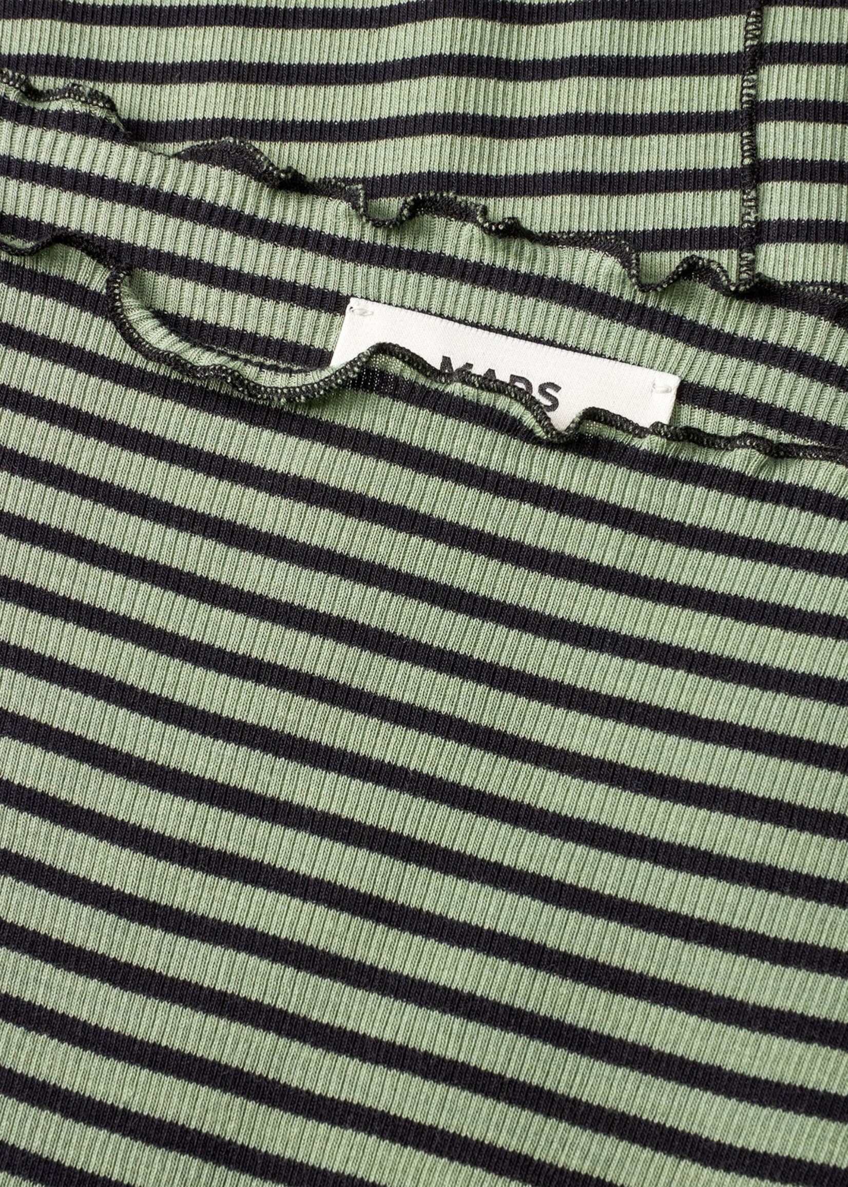 Mads Nørgaard Cotton Stripe Siri Top, Sea Spray