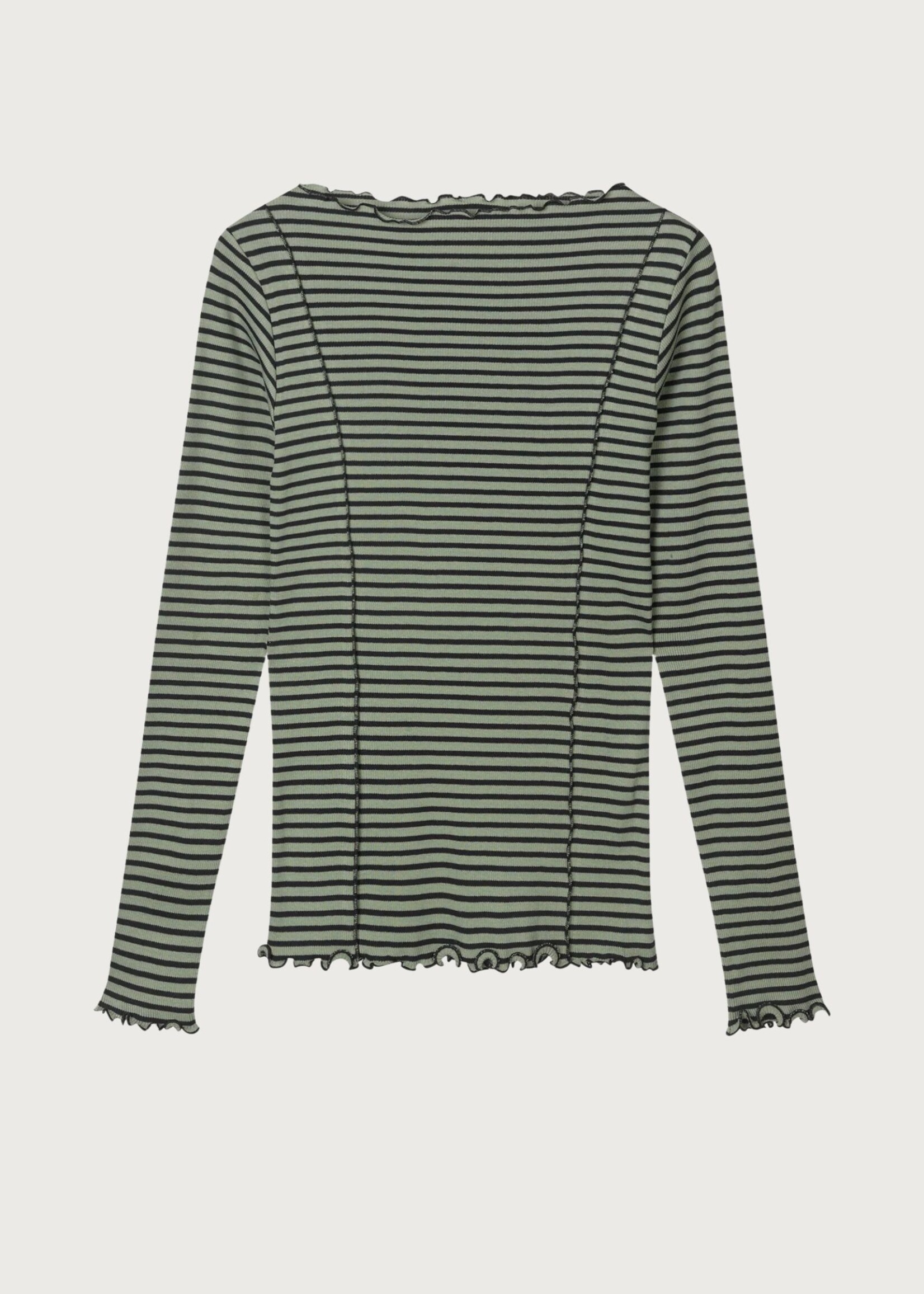 Mads Nørgaard Cotton Stripe Siri Top, Sea Spray