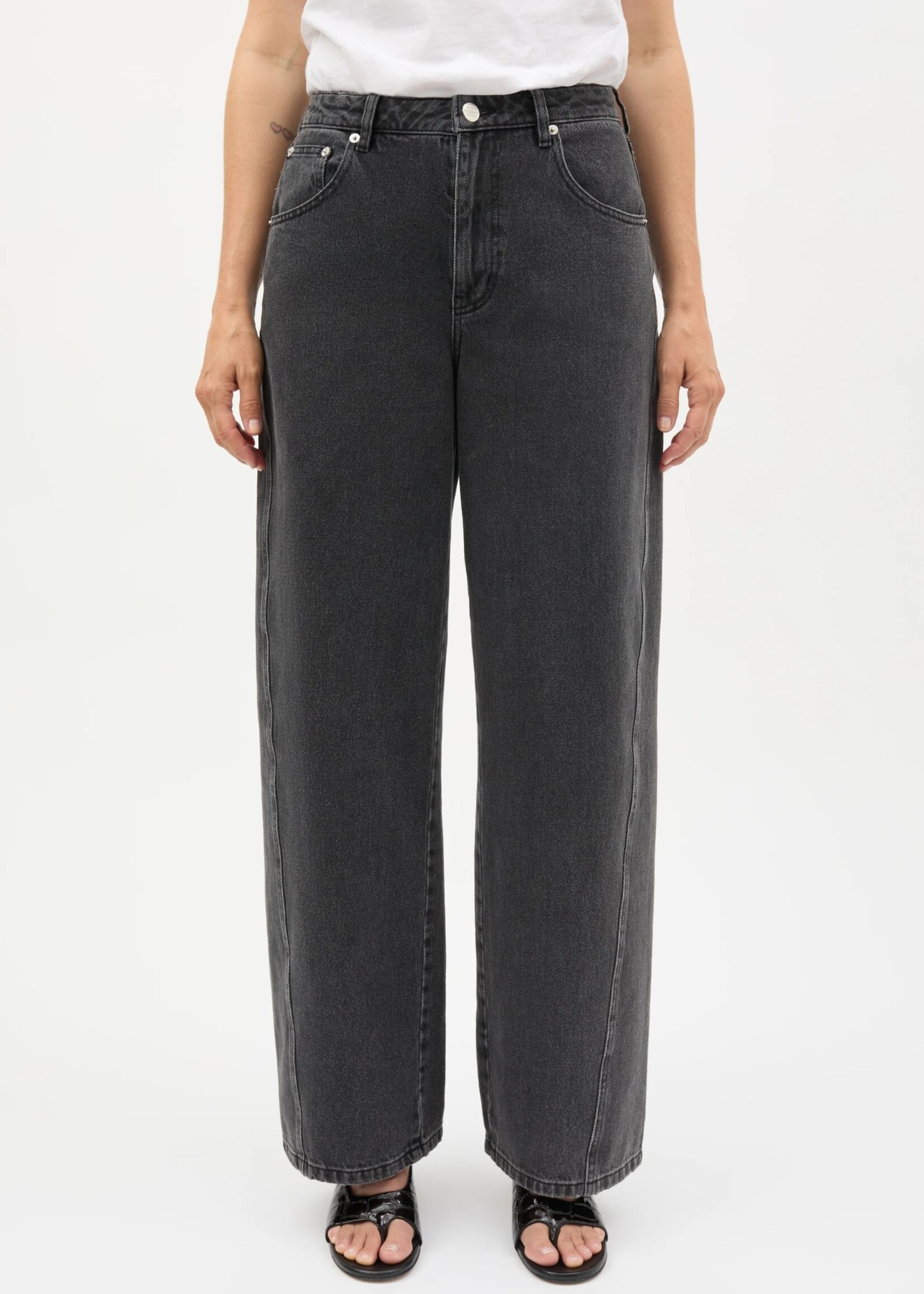 Mads Nørgaard Luke Denim Christel Jeans, Black Vintage