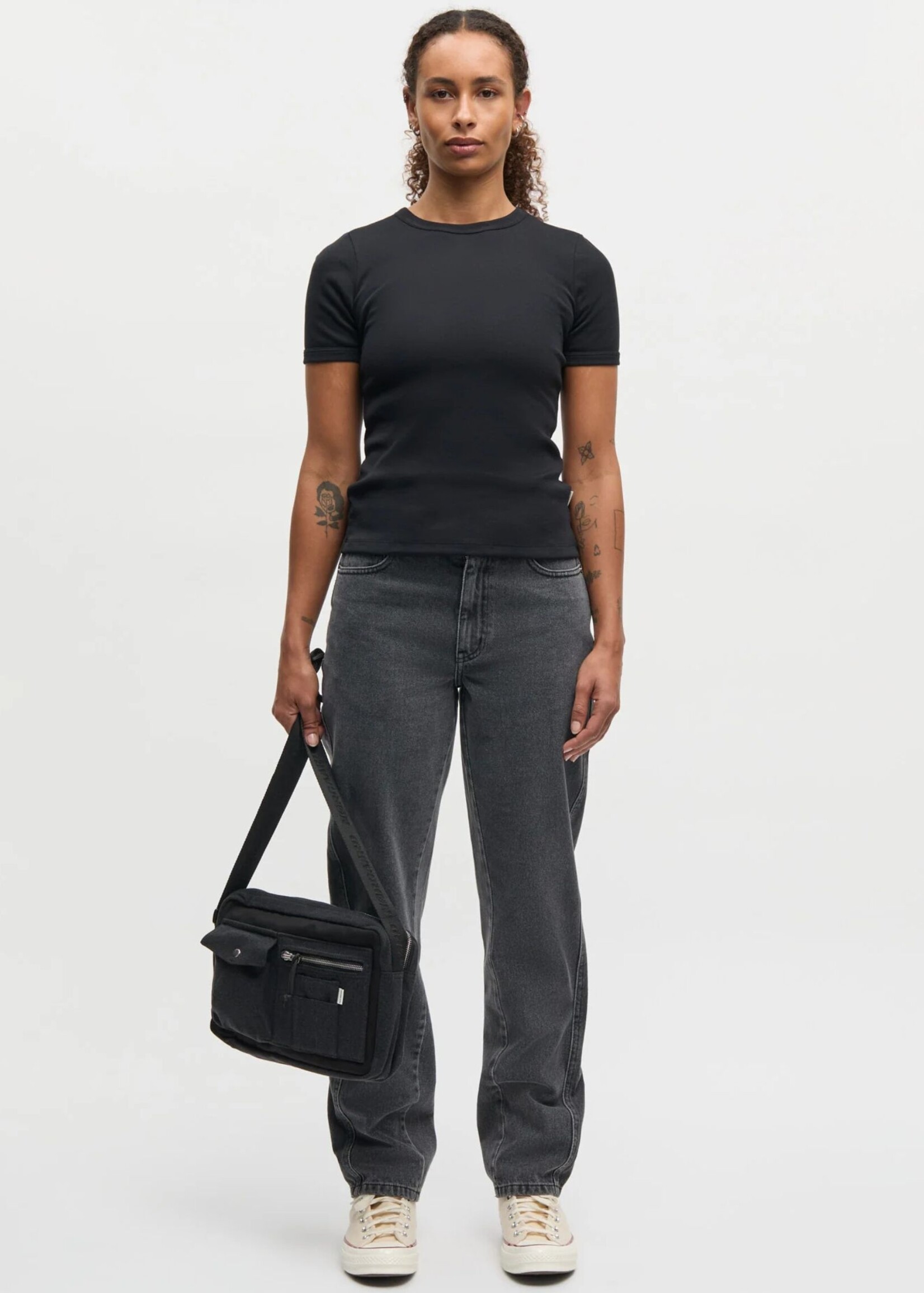 Mads Nørgaard Grace Jersey June Tee, Black