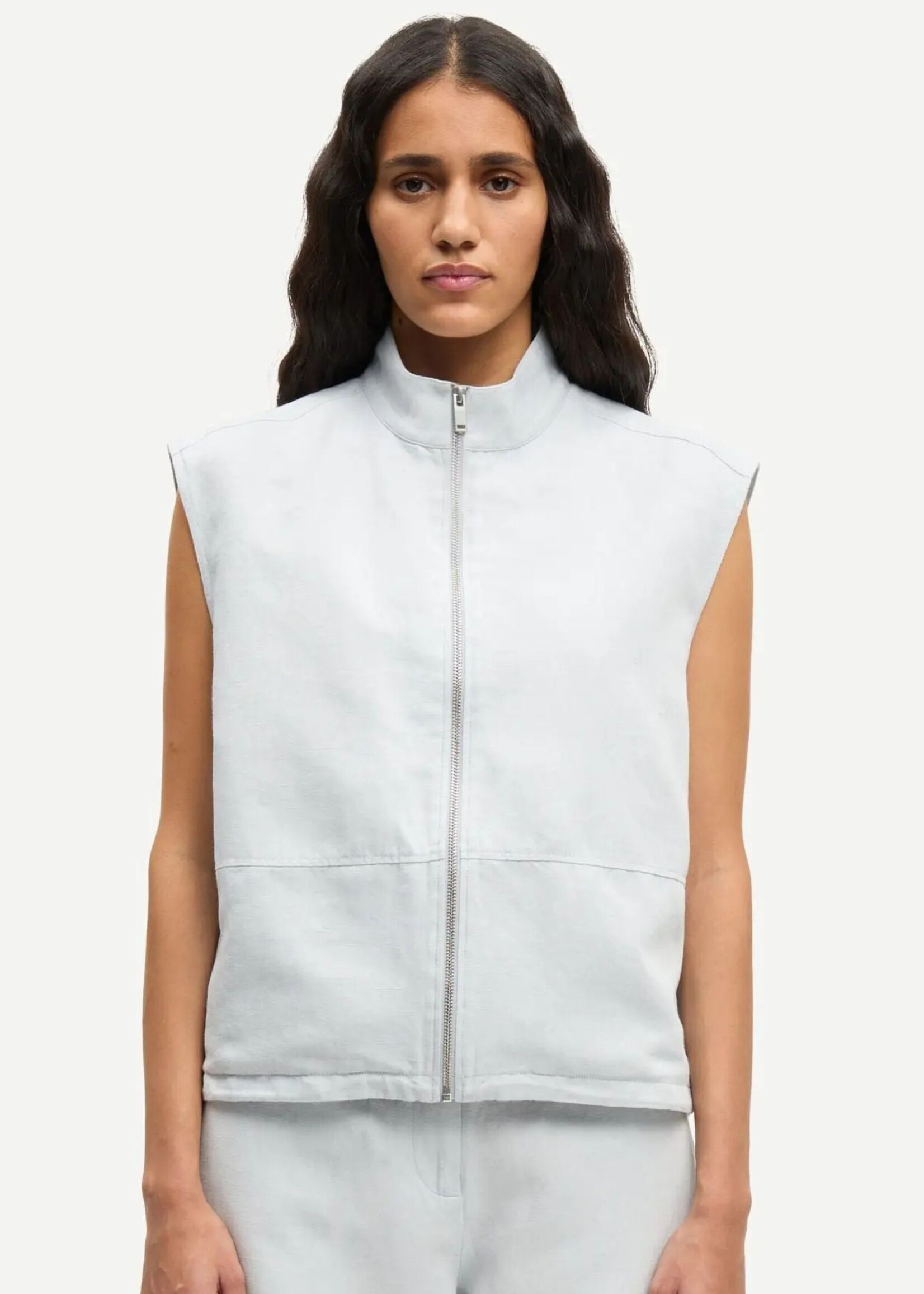 Samsøe Samsøe Sakaila Vest, Gray Dawn Mel.