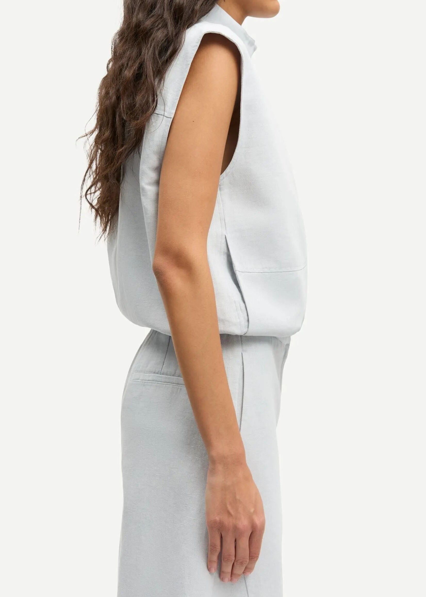 Samsøe Samsøe Sakaila Vest, Gray Dawn Mel.