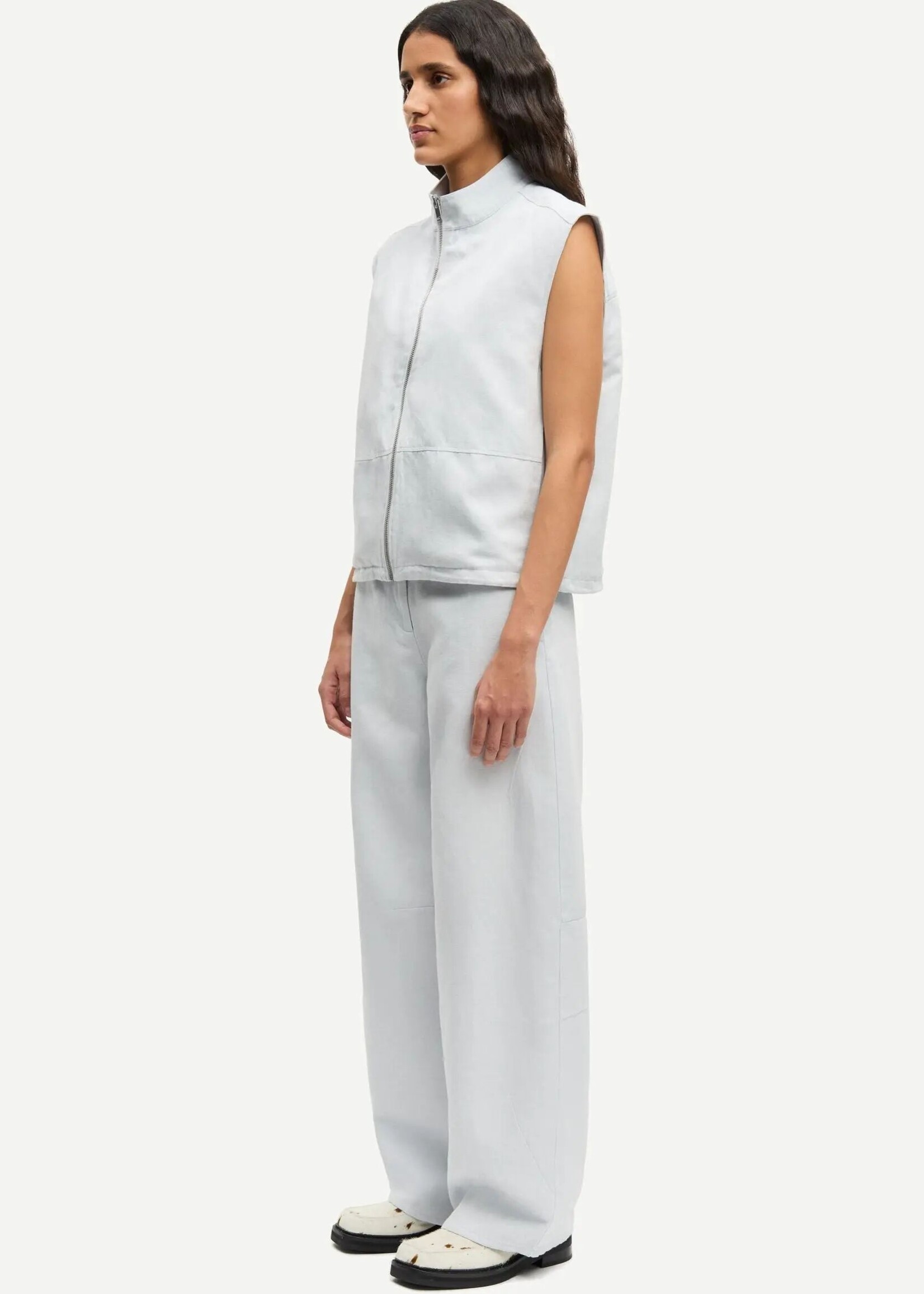 Samsøe Samsøe Sakaila Vest, Gray Dawn Mel.