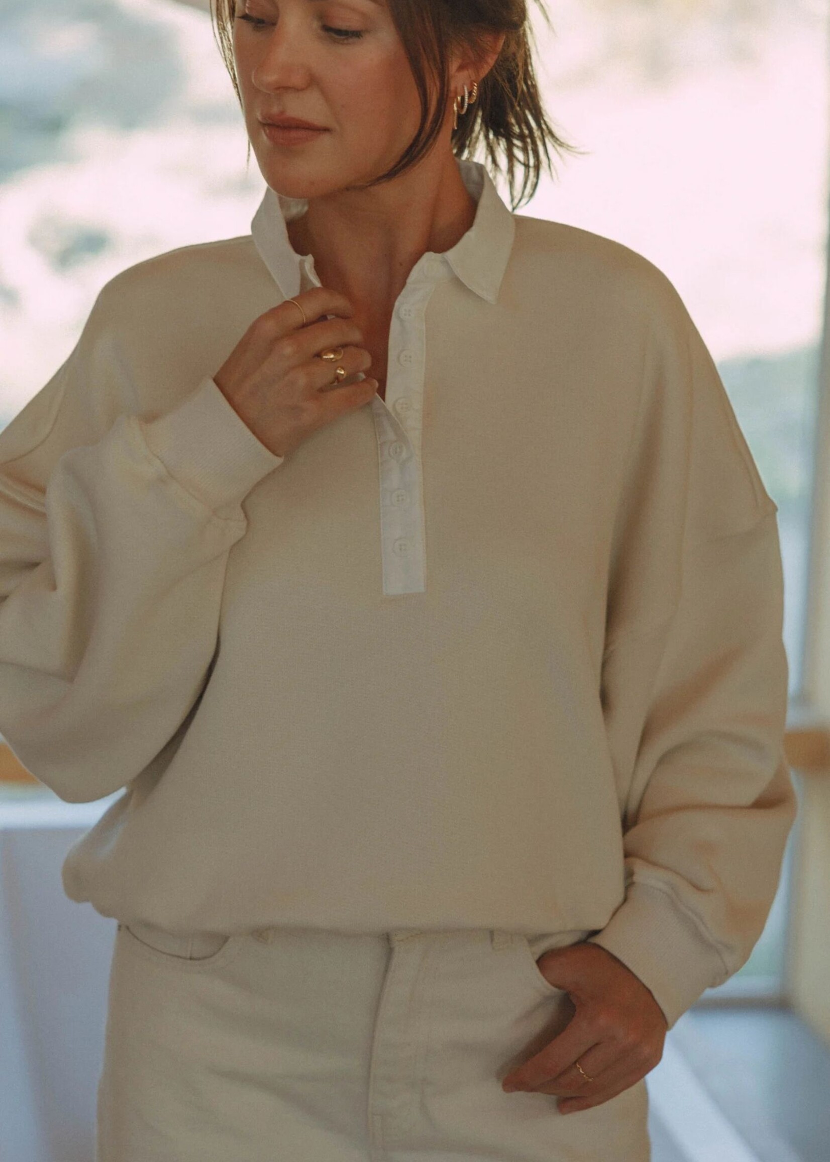 Les Soeurs Sweater Rens, Ecru