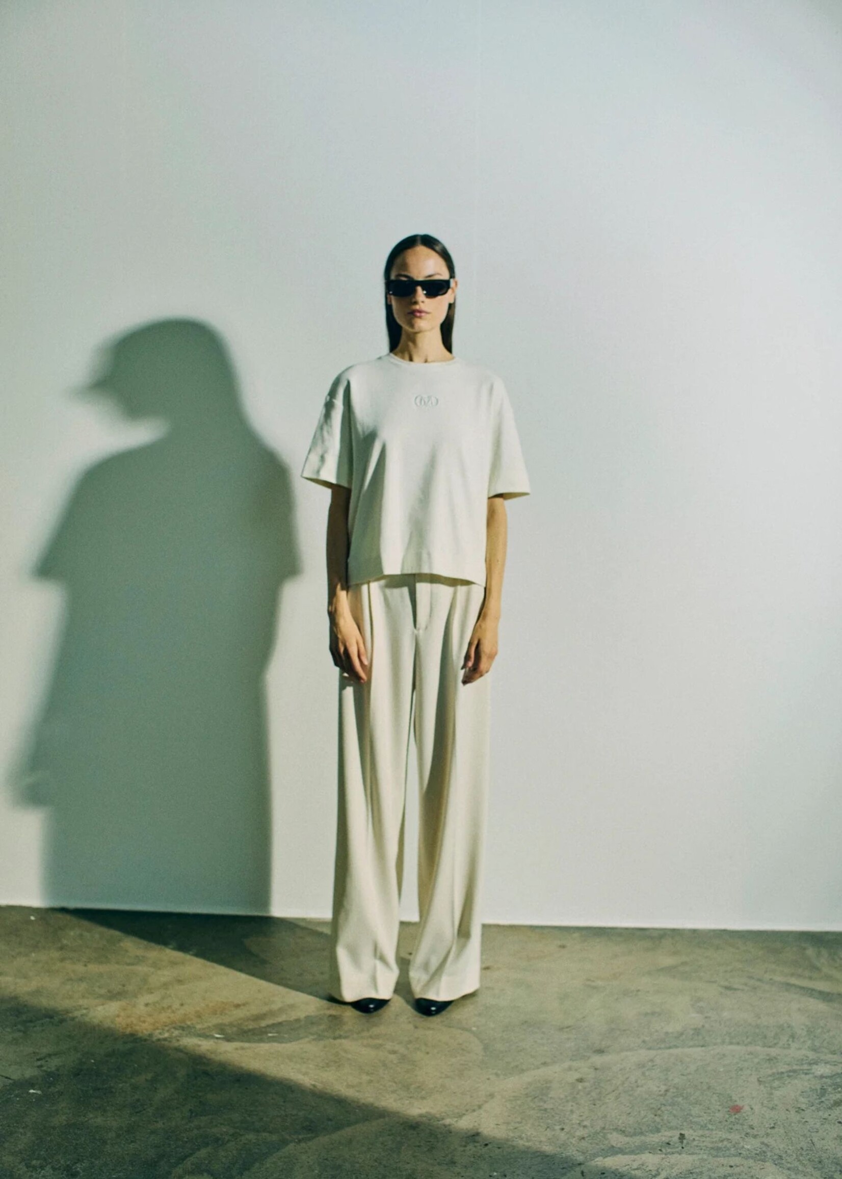 Copenhagen Muse Tailor Pants Wide, Jet Stream