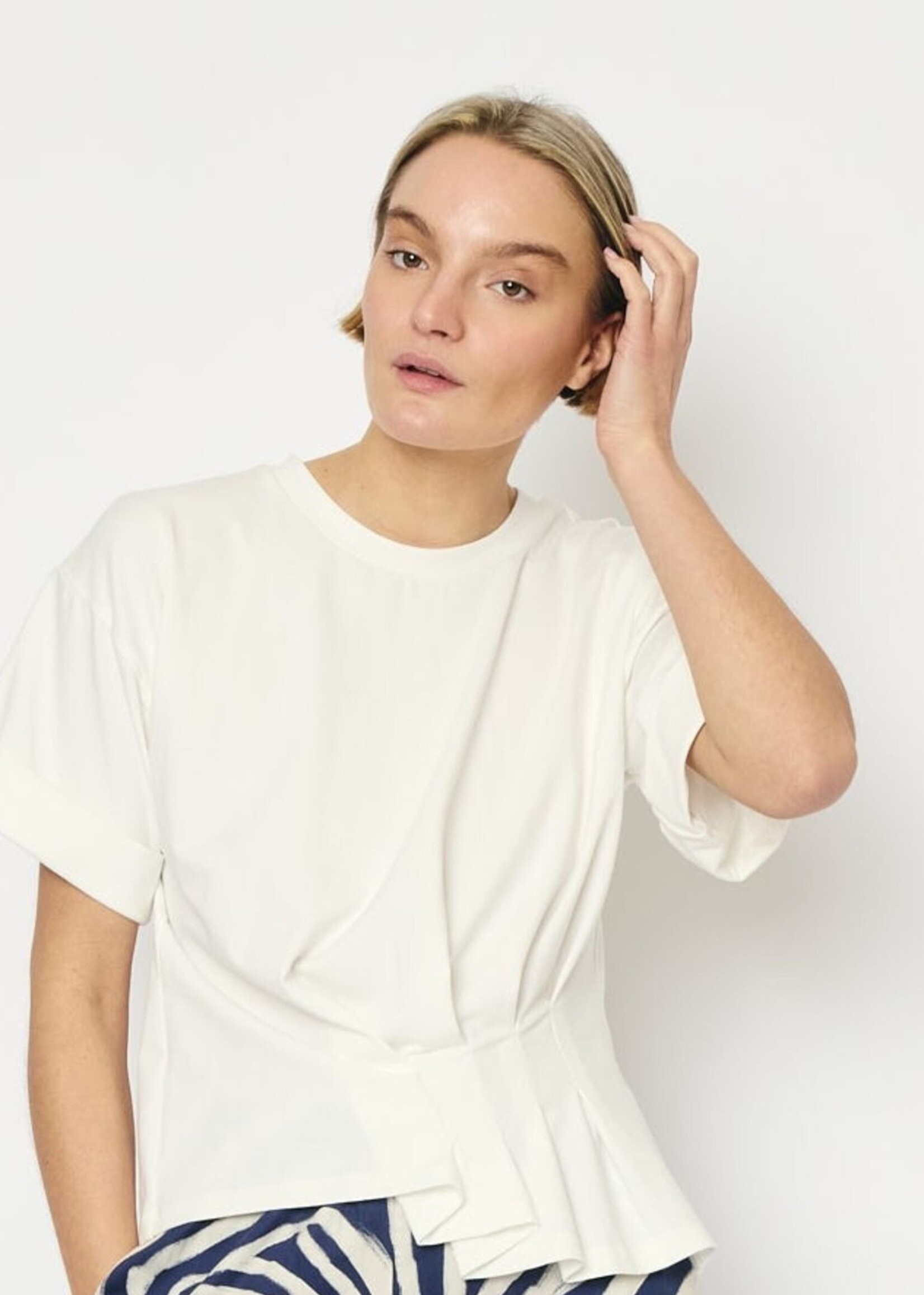 Re/Born Gabrielle Tee, Offwhite