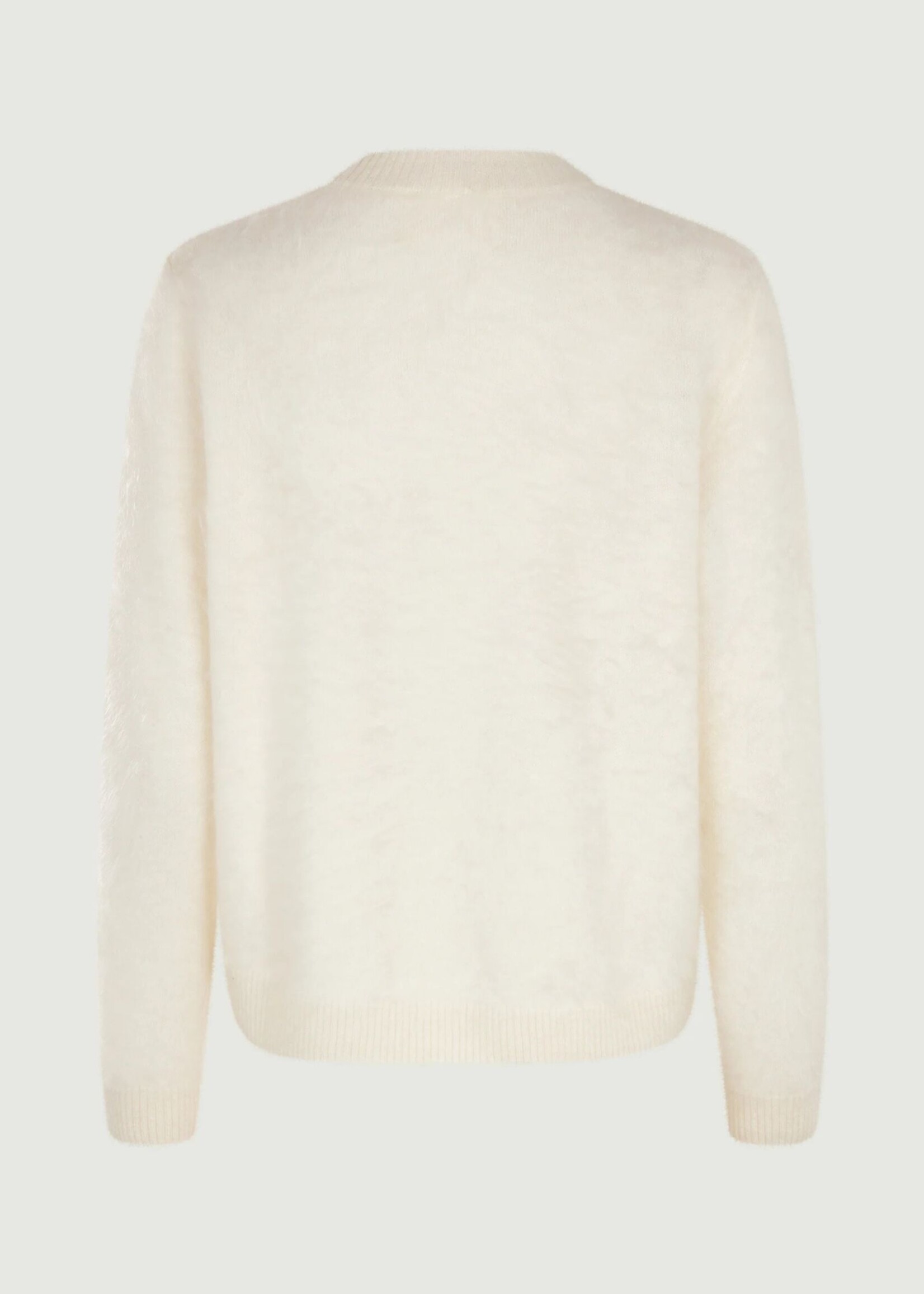 Six Ames Elisa Brushed Cashmere Knit, White