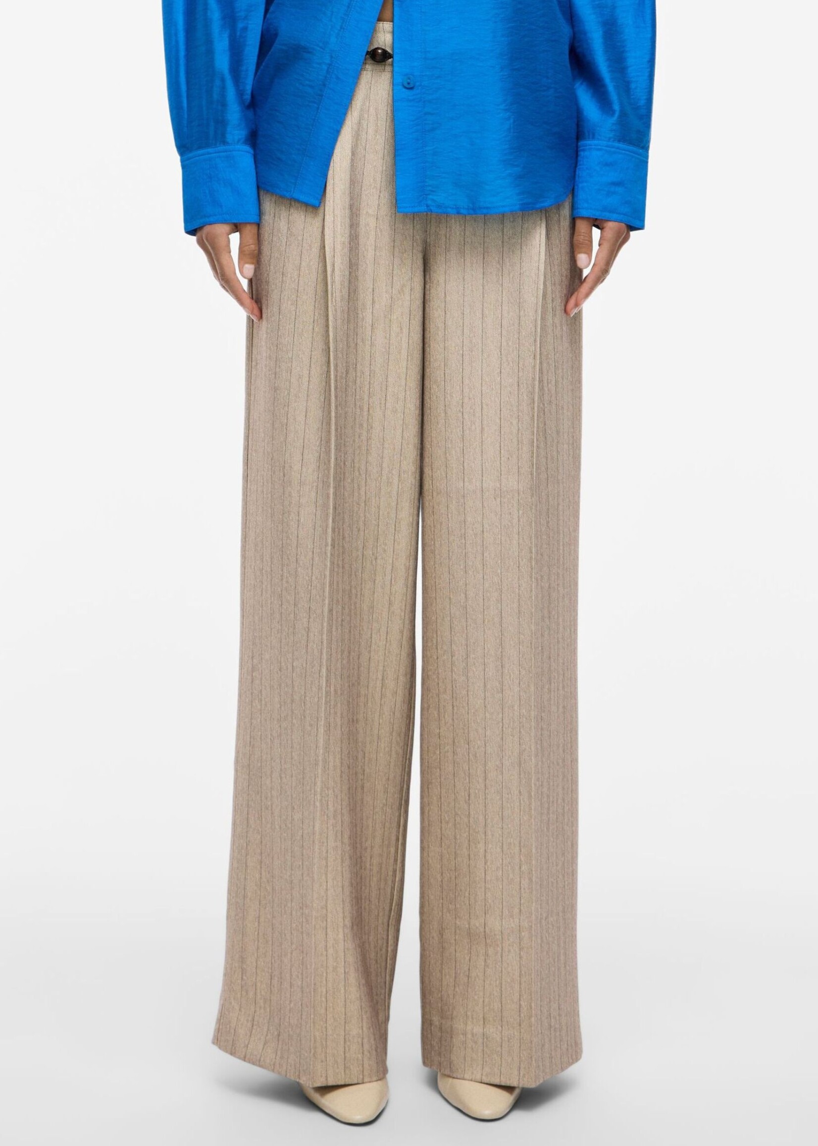 The Rouge Edit Rousaga Trousers, Feather Gray Melange