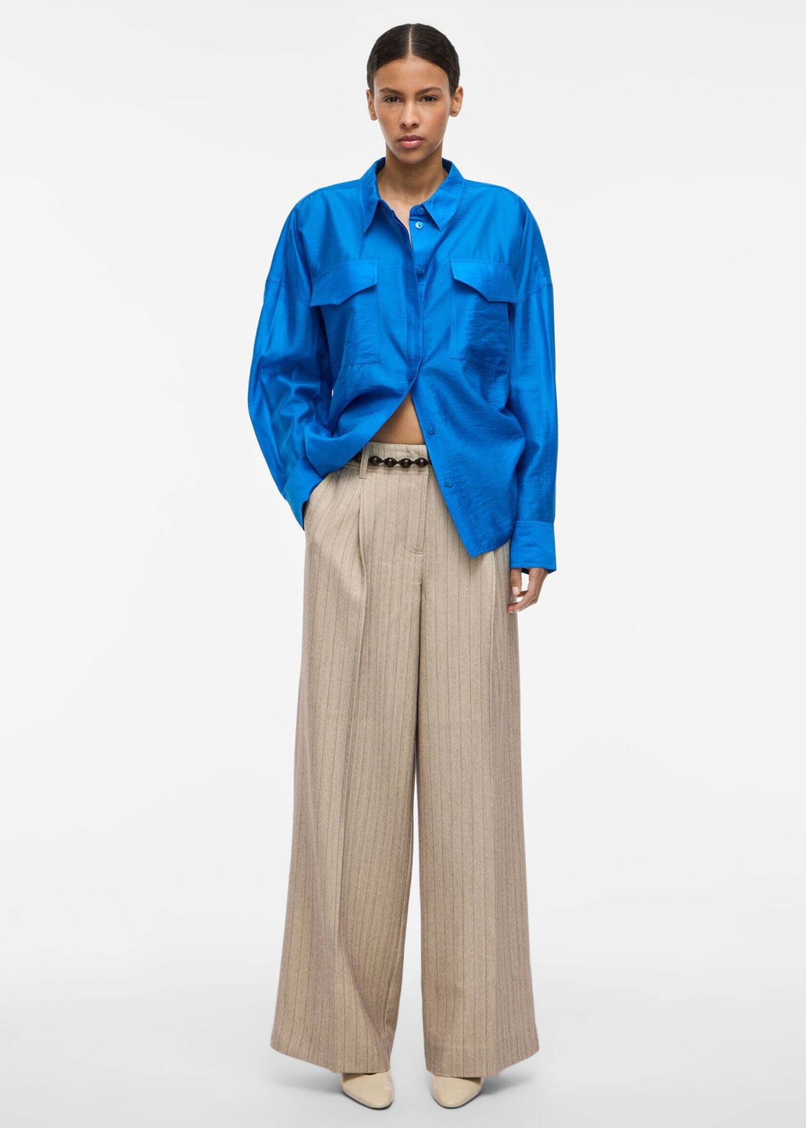 The Rouge Edit Rousaga Trousers, Feather Gray Melange