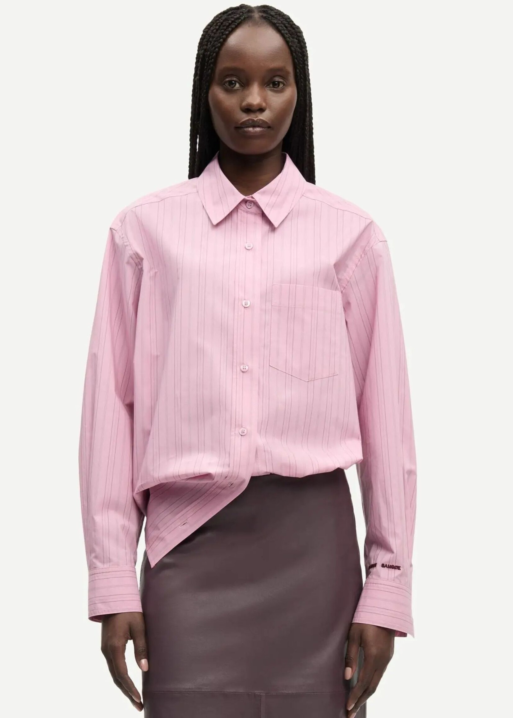 Samsøe Samsøe Salova Pocket Shirt, Orchid Fudge St.