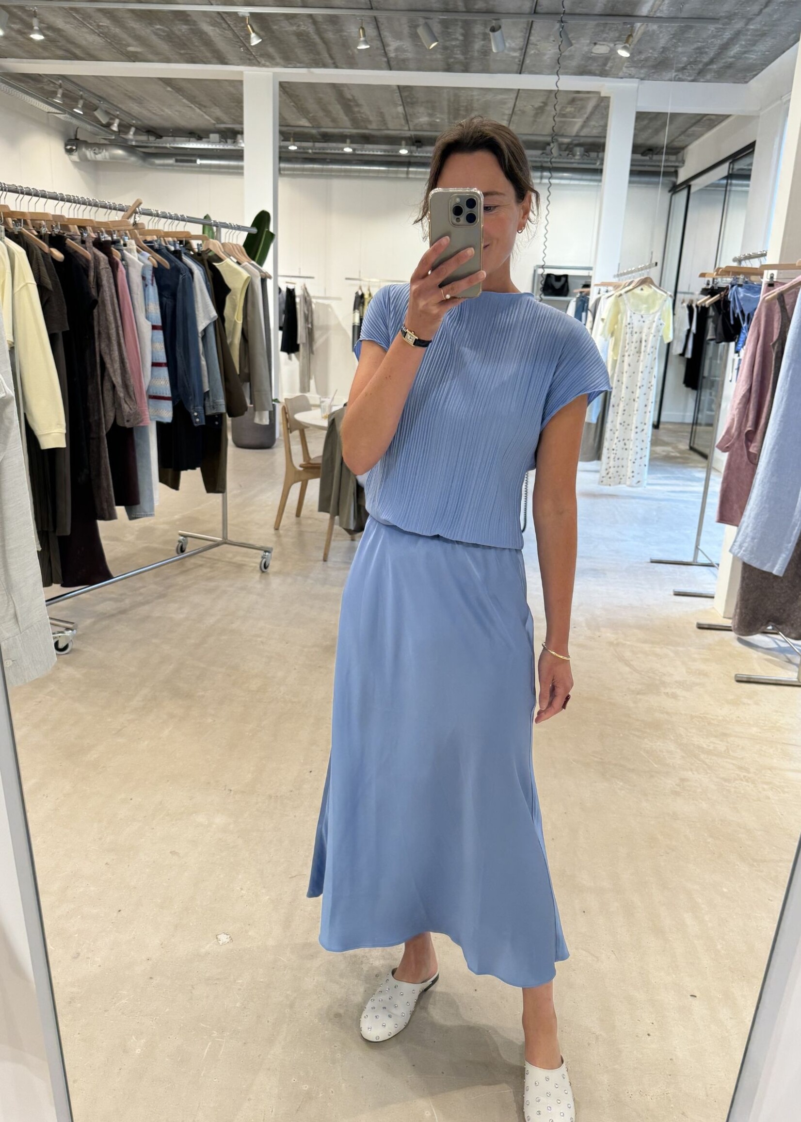 Samsøe Samsøe Samiley Skirt, Bel Air Blue