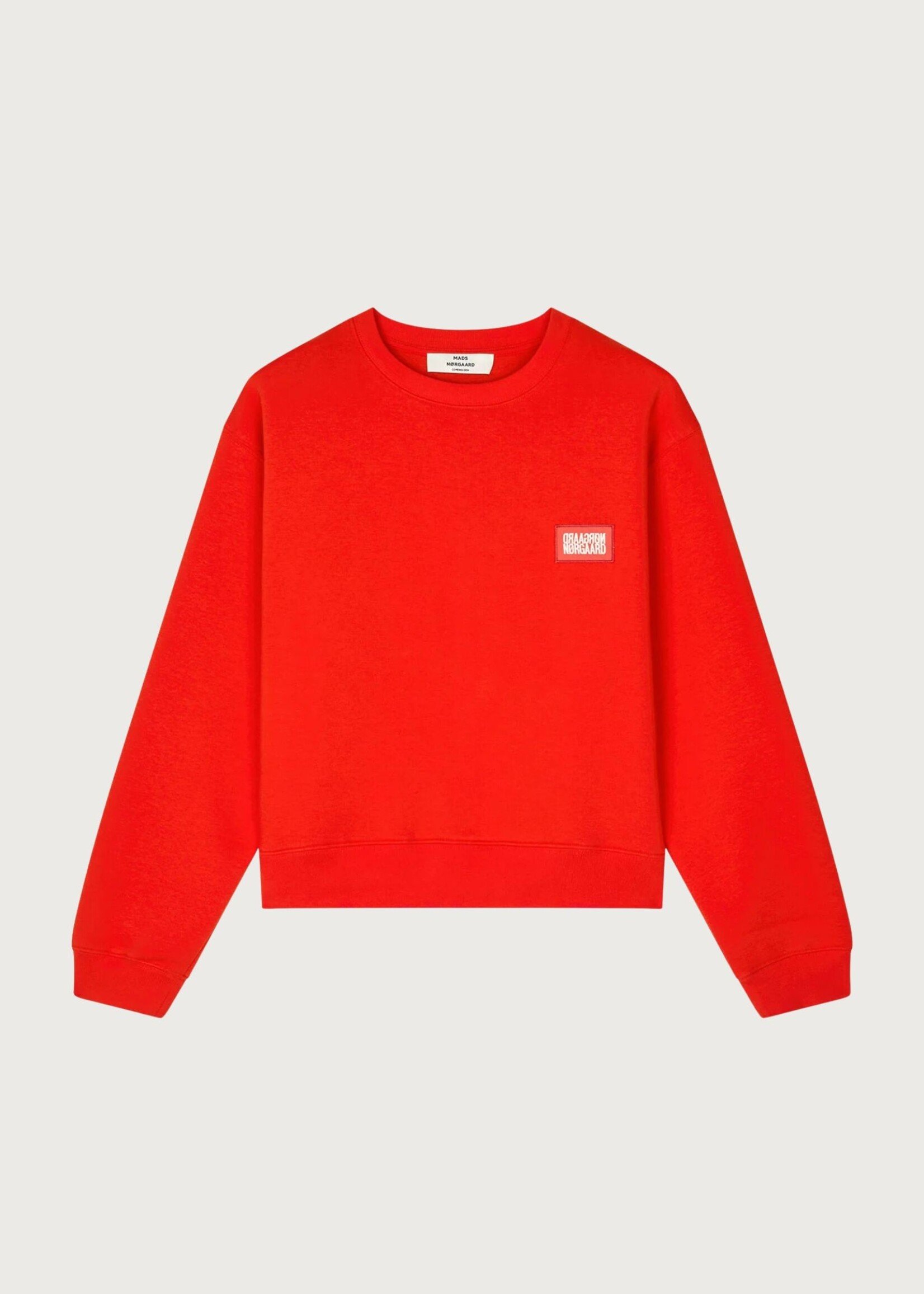 Mads Nørgaard Standard Taylor Sweatshirt, Fiery Red