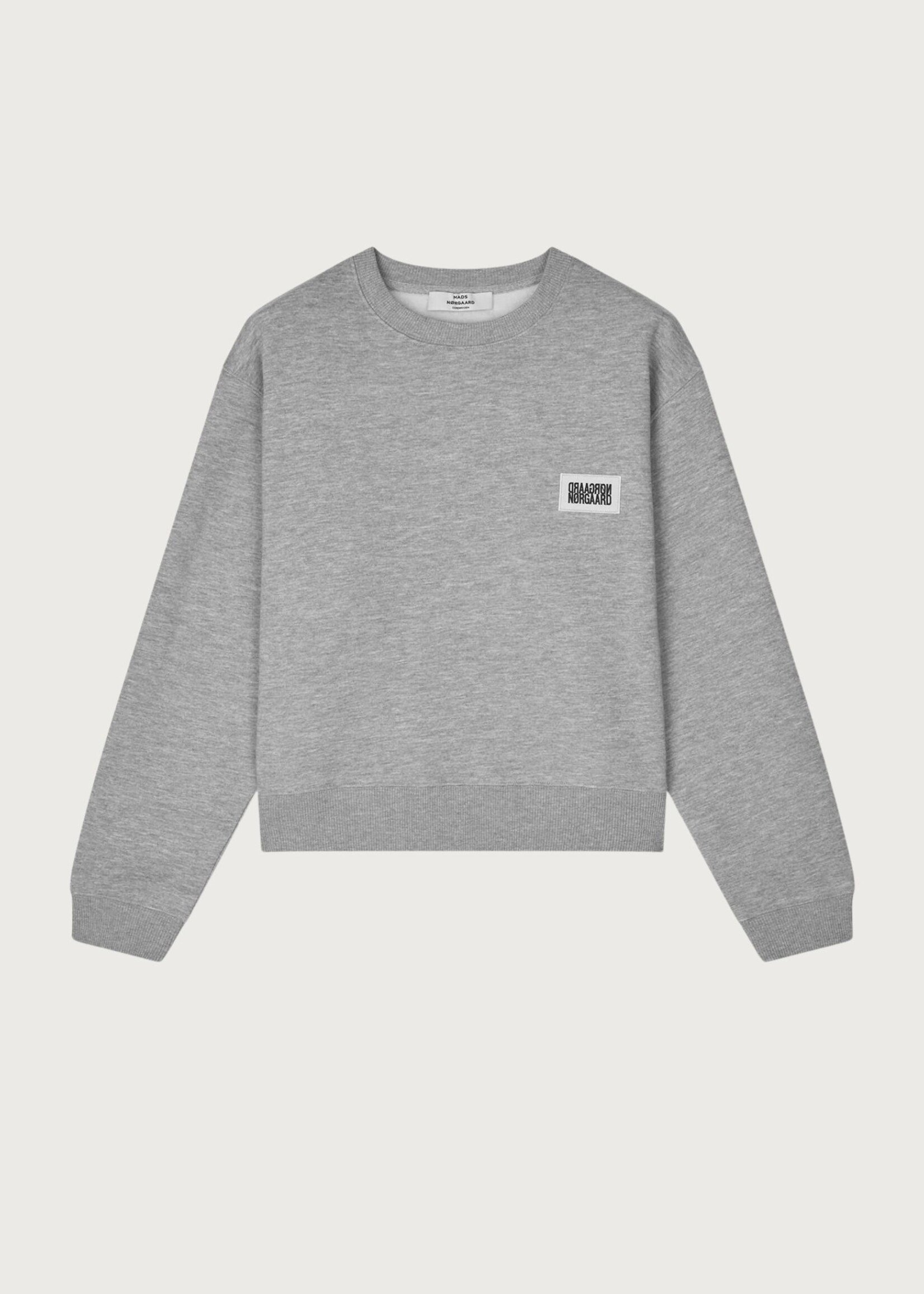 Mads Nørgaard Standard Taylor Sweatshirt, Grey Melange