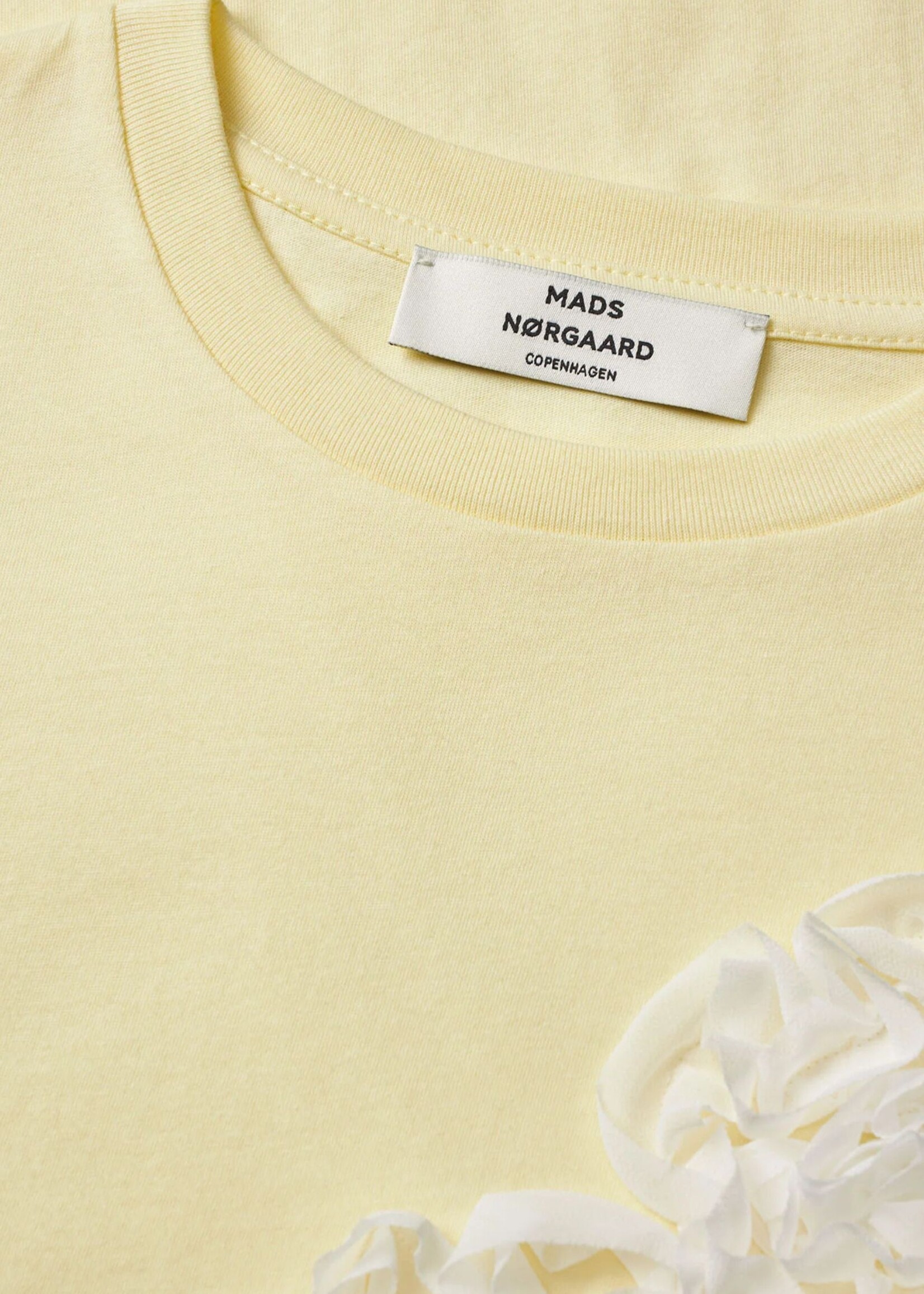 Mads Nørgaard Single Cotton Jerry Tee LS, Almond Oil