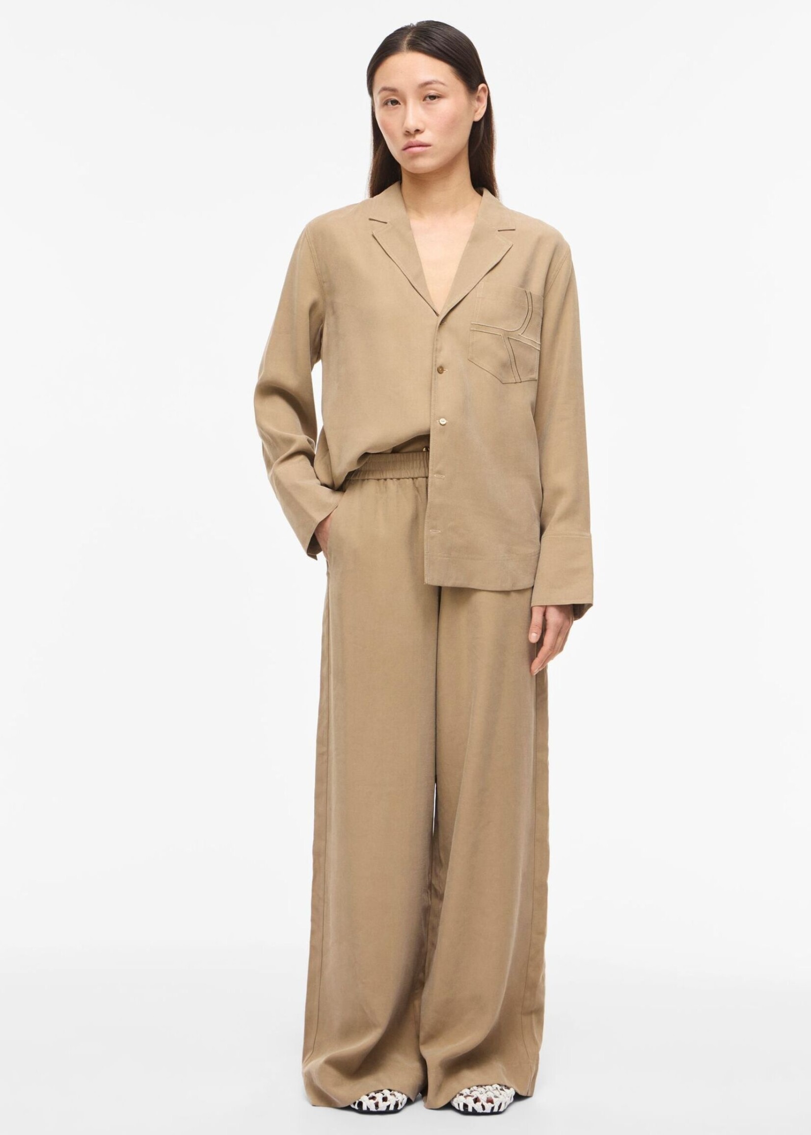 The Rouge Edit Roumelia Trousers, Petrified Oak