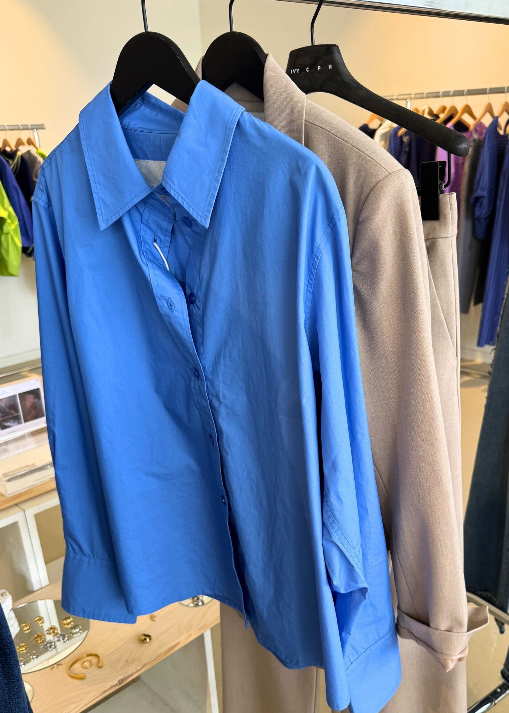 Ivy Copenhagen Filippa Essential Shirt, Sky Blue