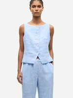 Samsøe Samsøe Saloves Vest, Bel Air Blue Melange