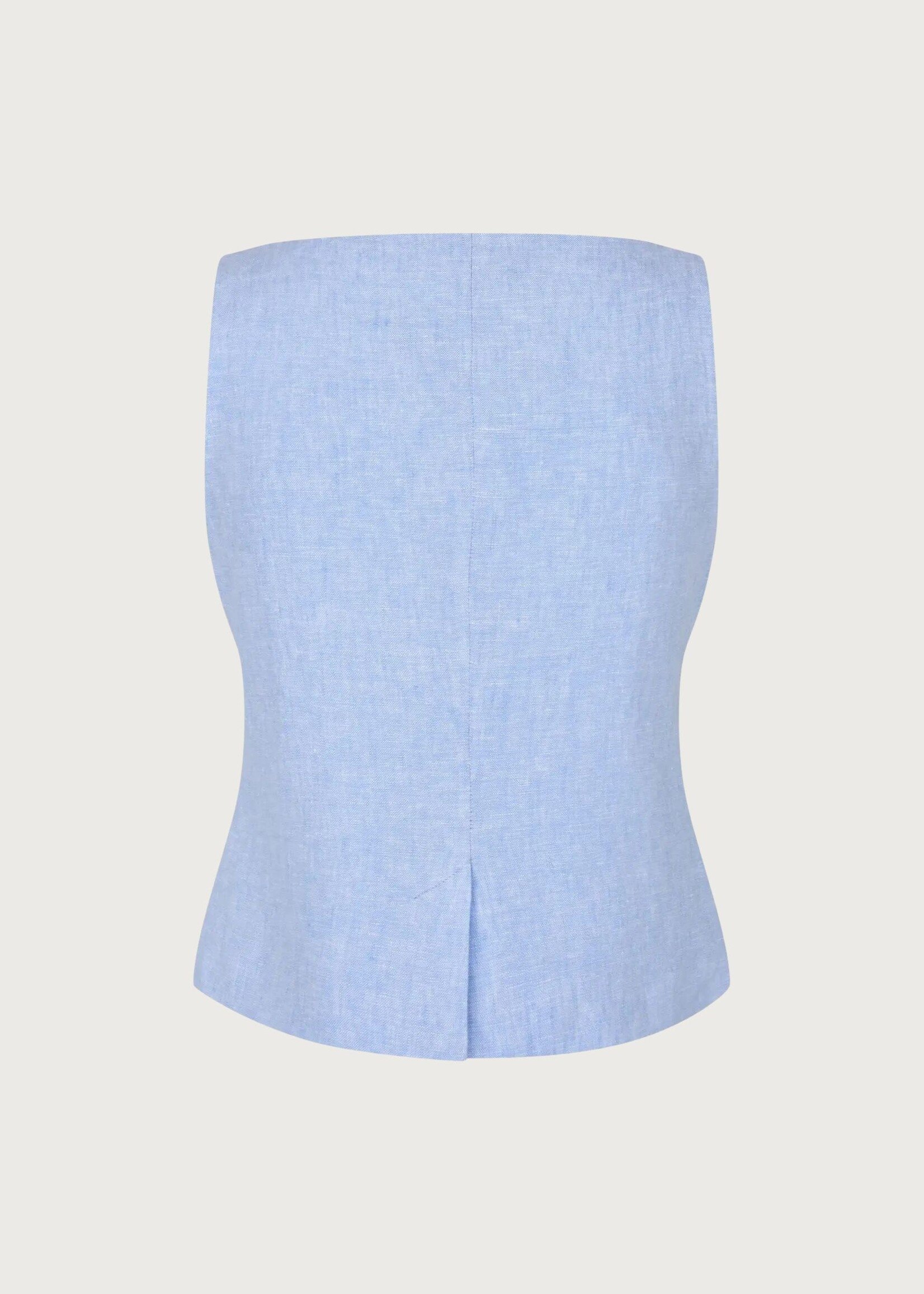 Samsøe Samsøe Saloves Vest, Bel Air Blue Melange