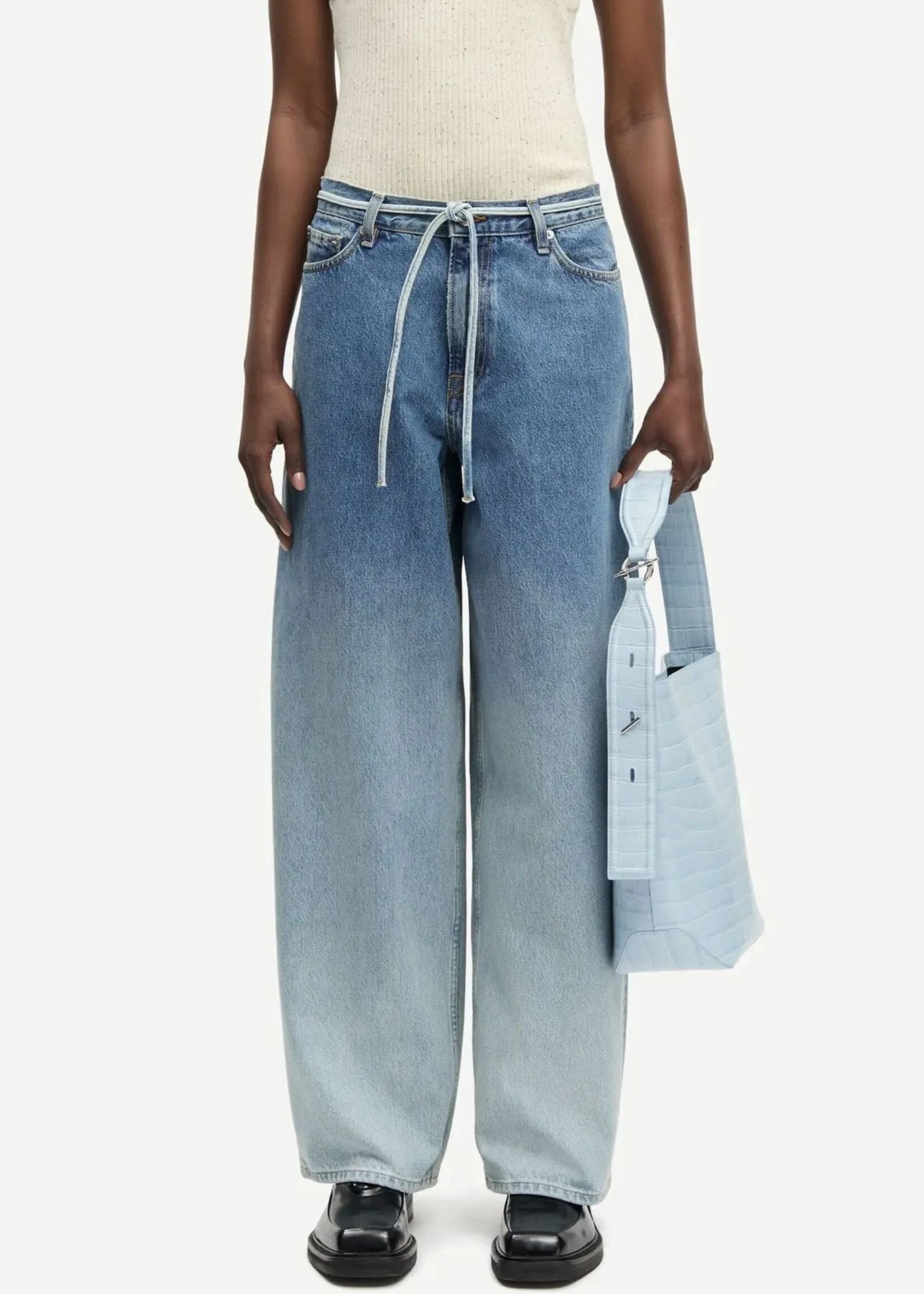 Samsøe Samsøe Saharper Jeans W. Belt, River Fade