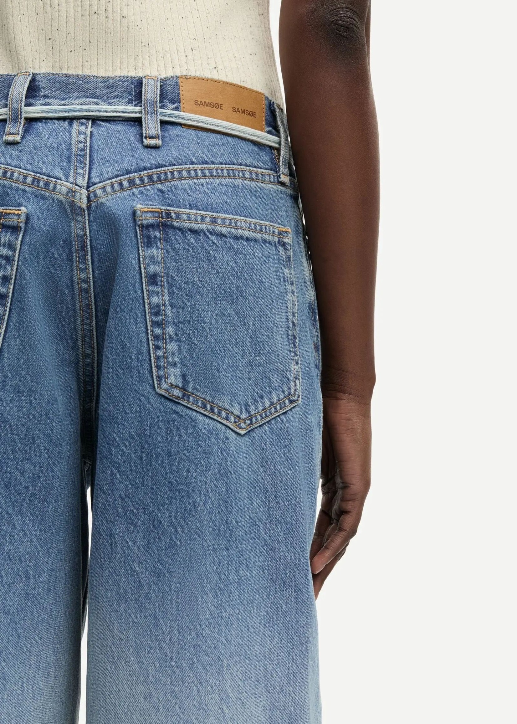 Samsøe Samsøe Saharper Jeans W. Belt, River Fade