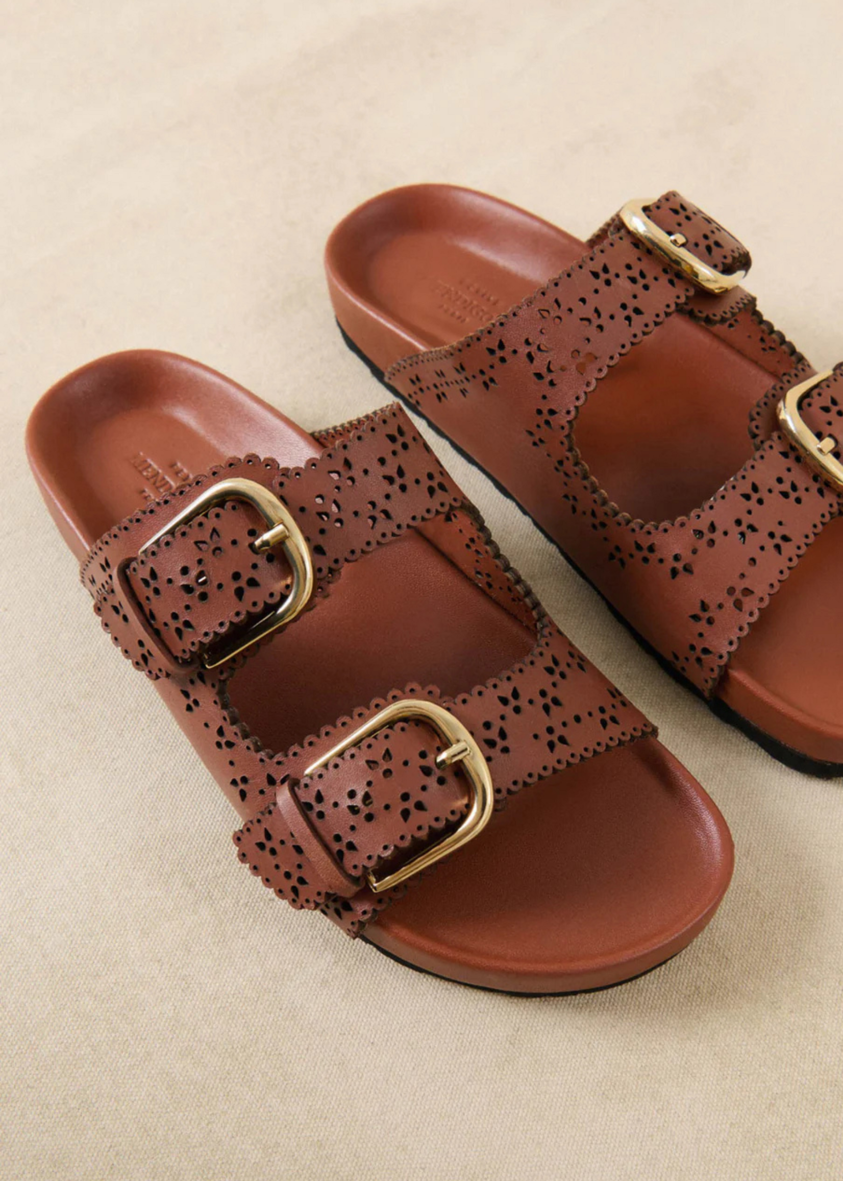 Petite Mendigote Sandal Capucine, Cognac