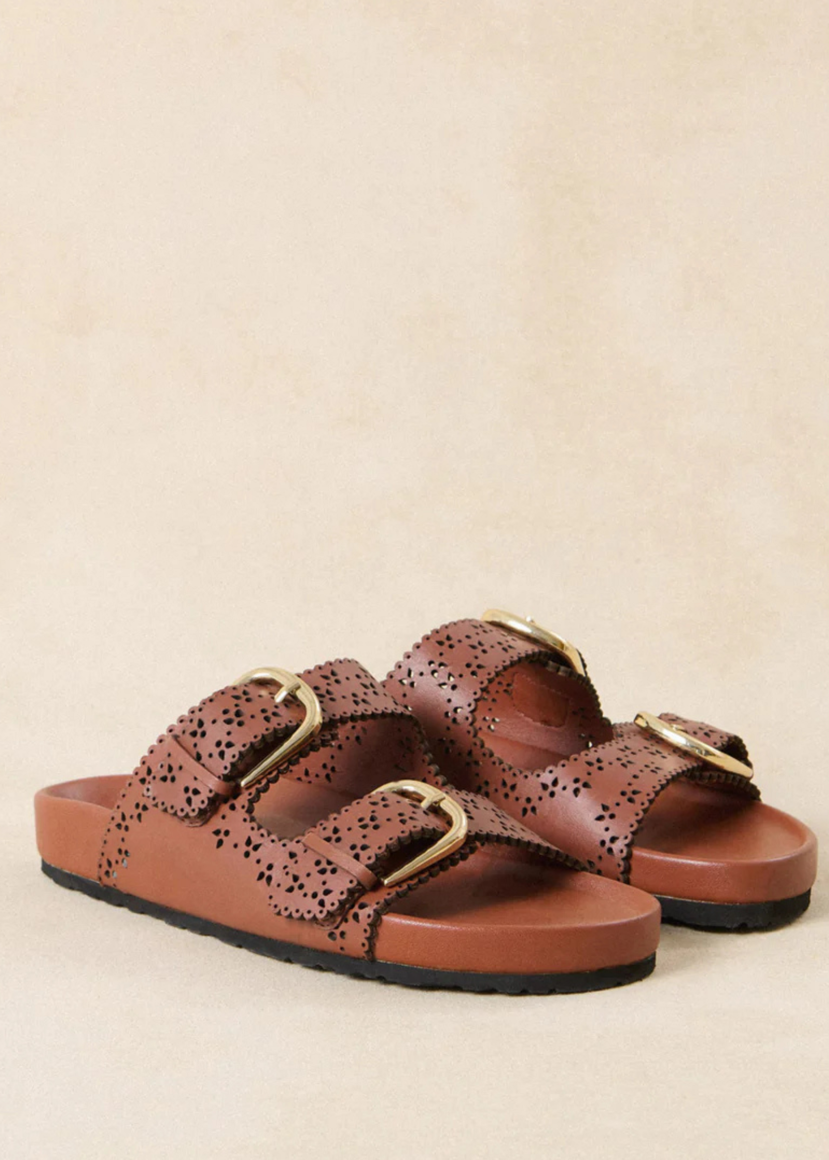 Petite Mendigote Sandal Capucine, Cognac