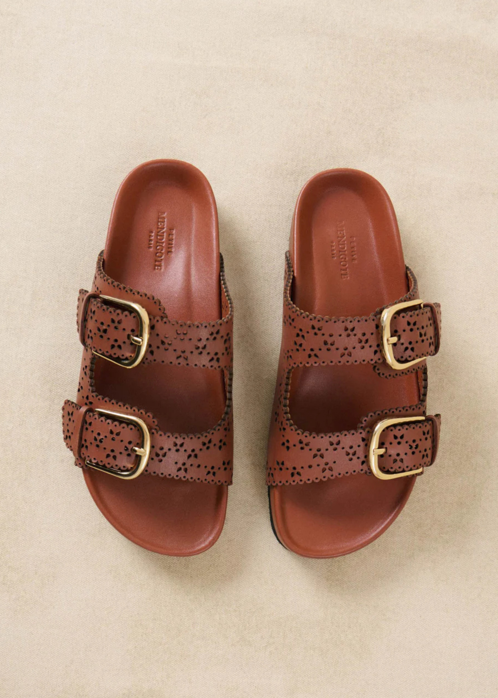 Petite Mendigote Sandal Capucine, Cognac
