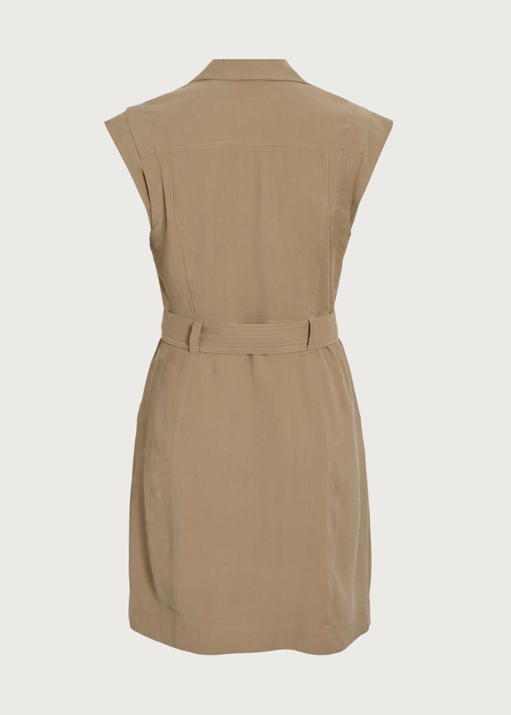 The Rouge Edit Roumagda Short Dress, Petrified Oak