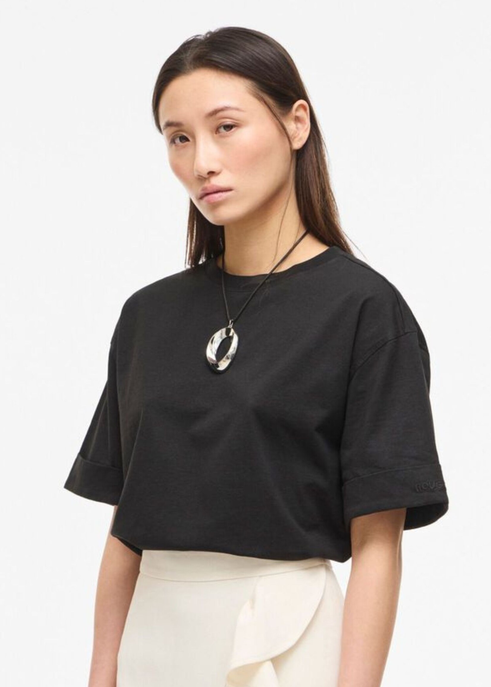 The Rouge Edit Rounaomi Mae Oversized Tee, Black