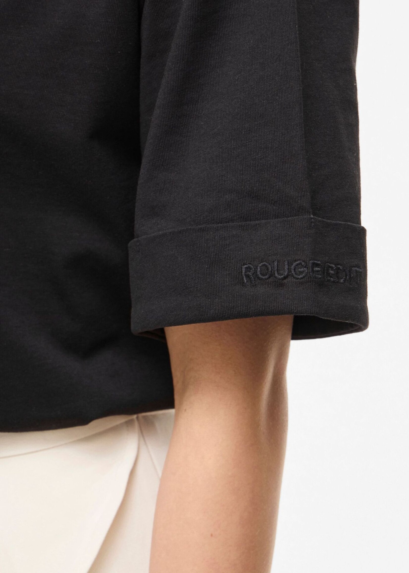 The Rouge Edit Rounaomi Mae Oversized Tee, Black