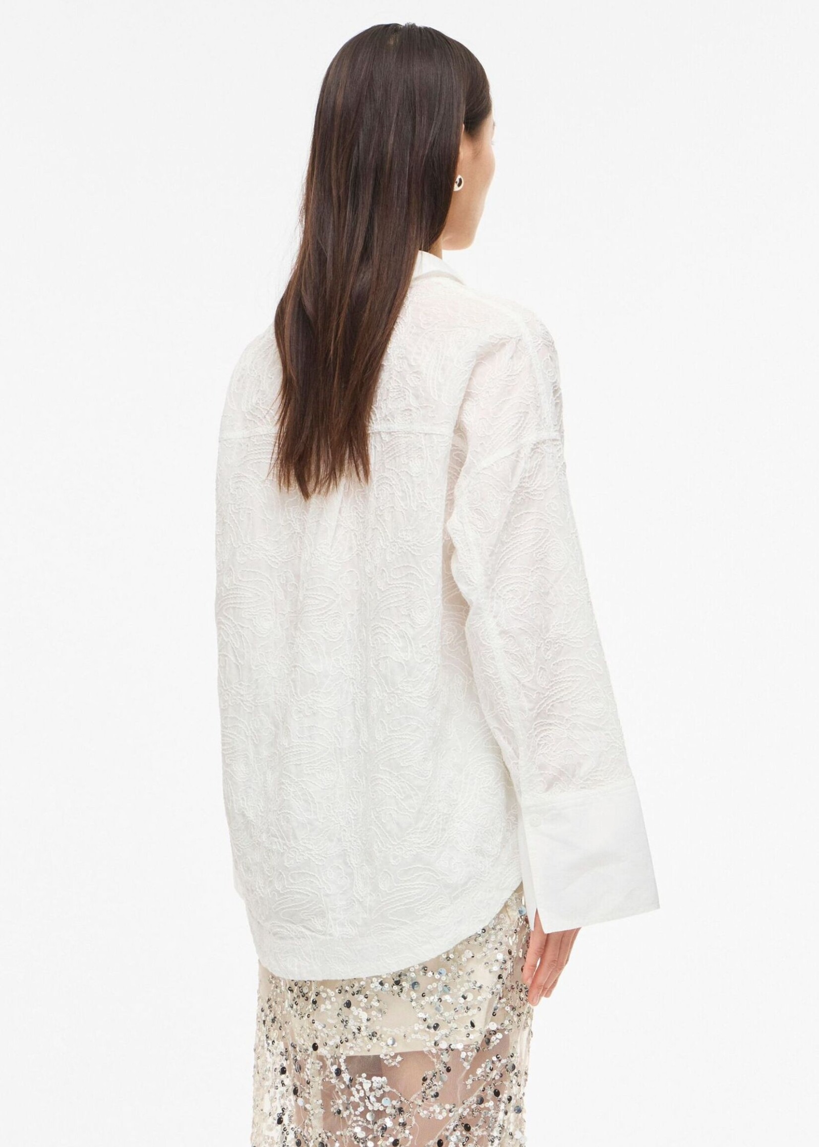 The Rouge Edit Rouemma L/S Oversized Shirt, Cloud Dancer