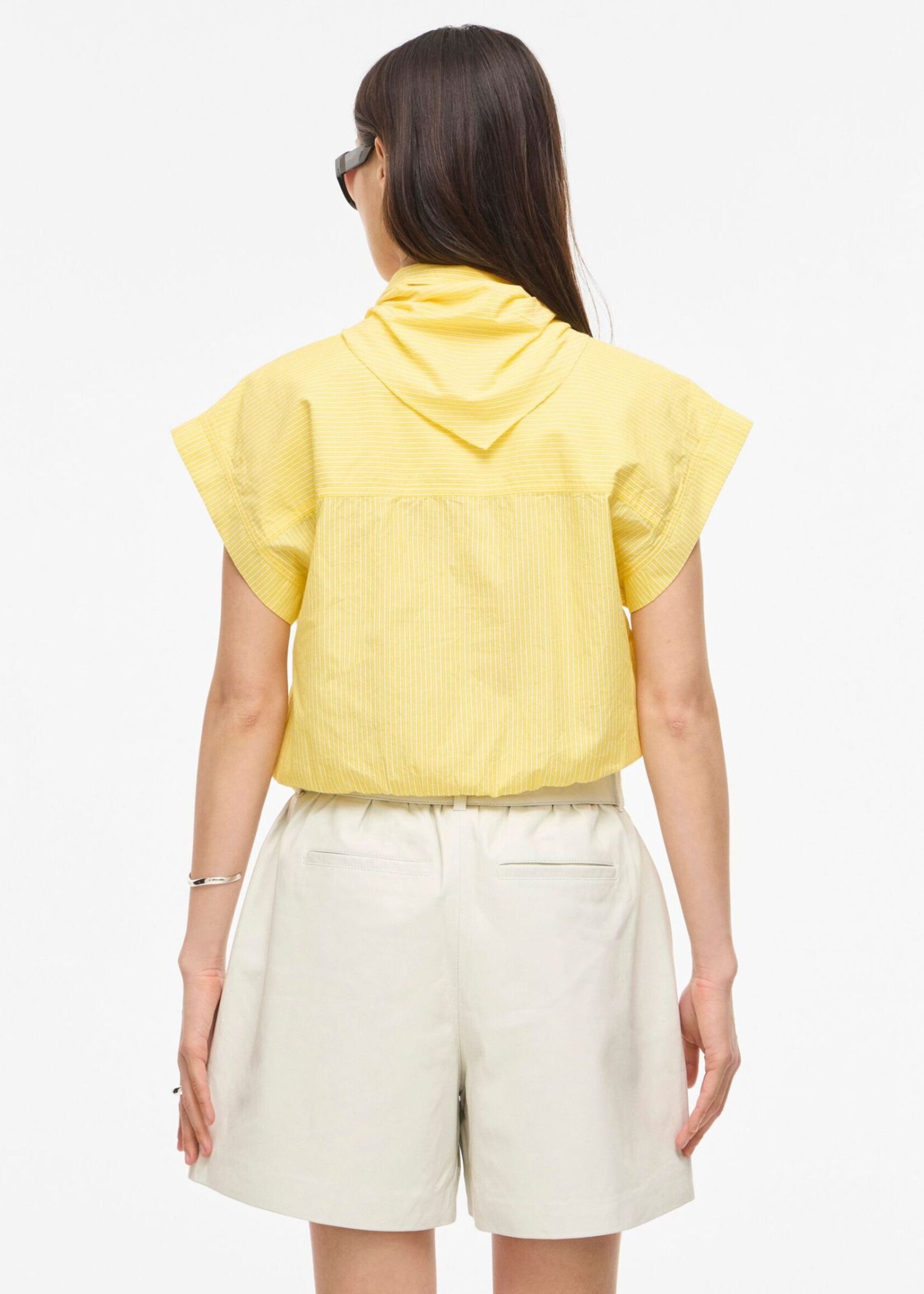 The Rouge Edit Roulinne Striped Shirt, Yellow