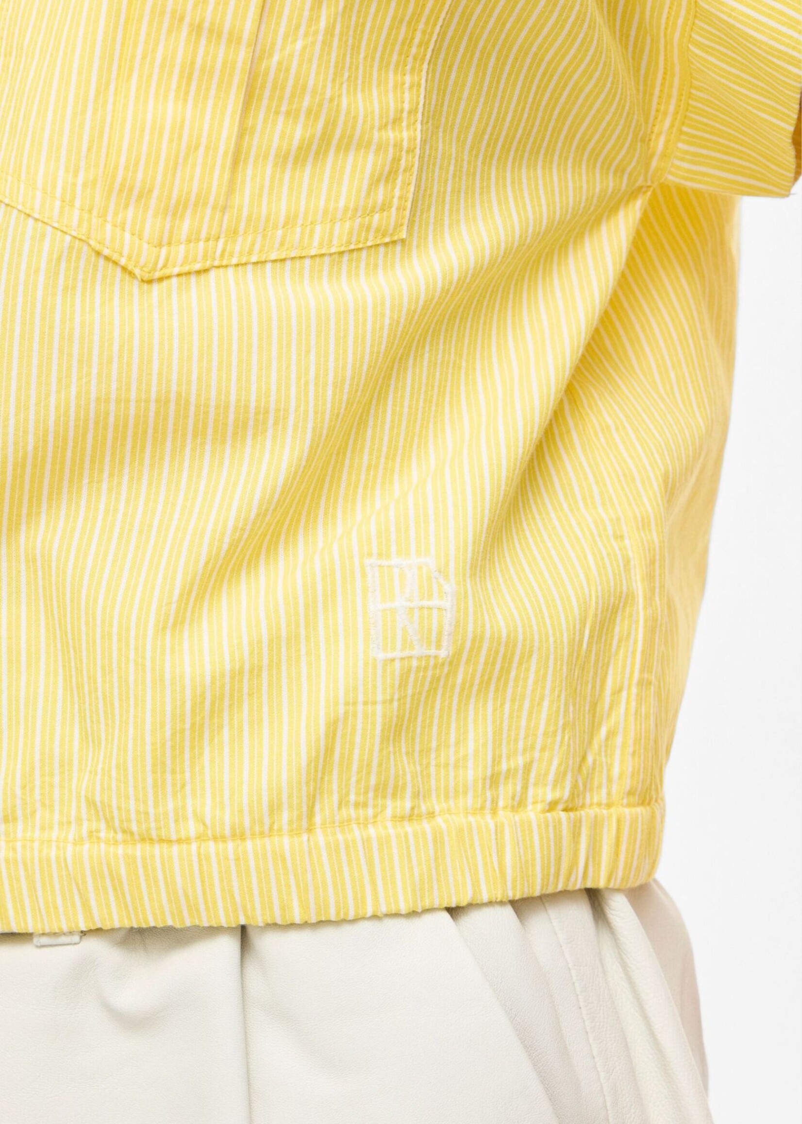 The Rouge Edit Roulinne Striped Shirt, Yellow